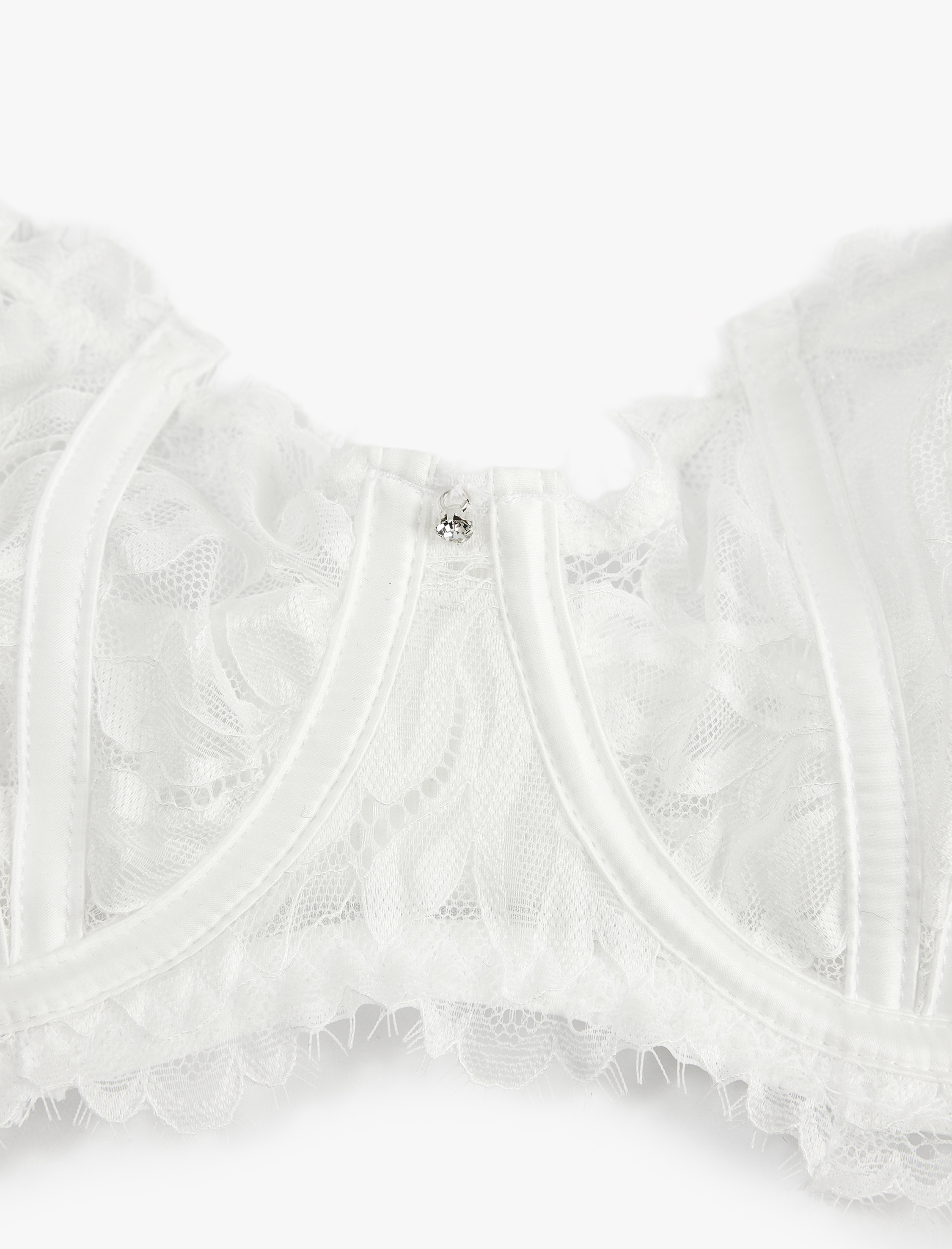   Dolgusuz Balenli Dantelli Sütyen