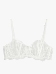 Dolgusuz Balenli Dantelli Sütyen