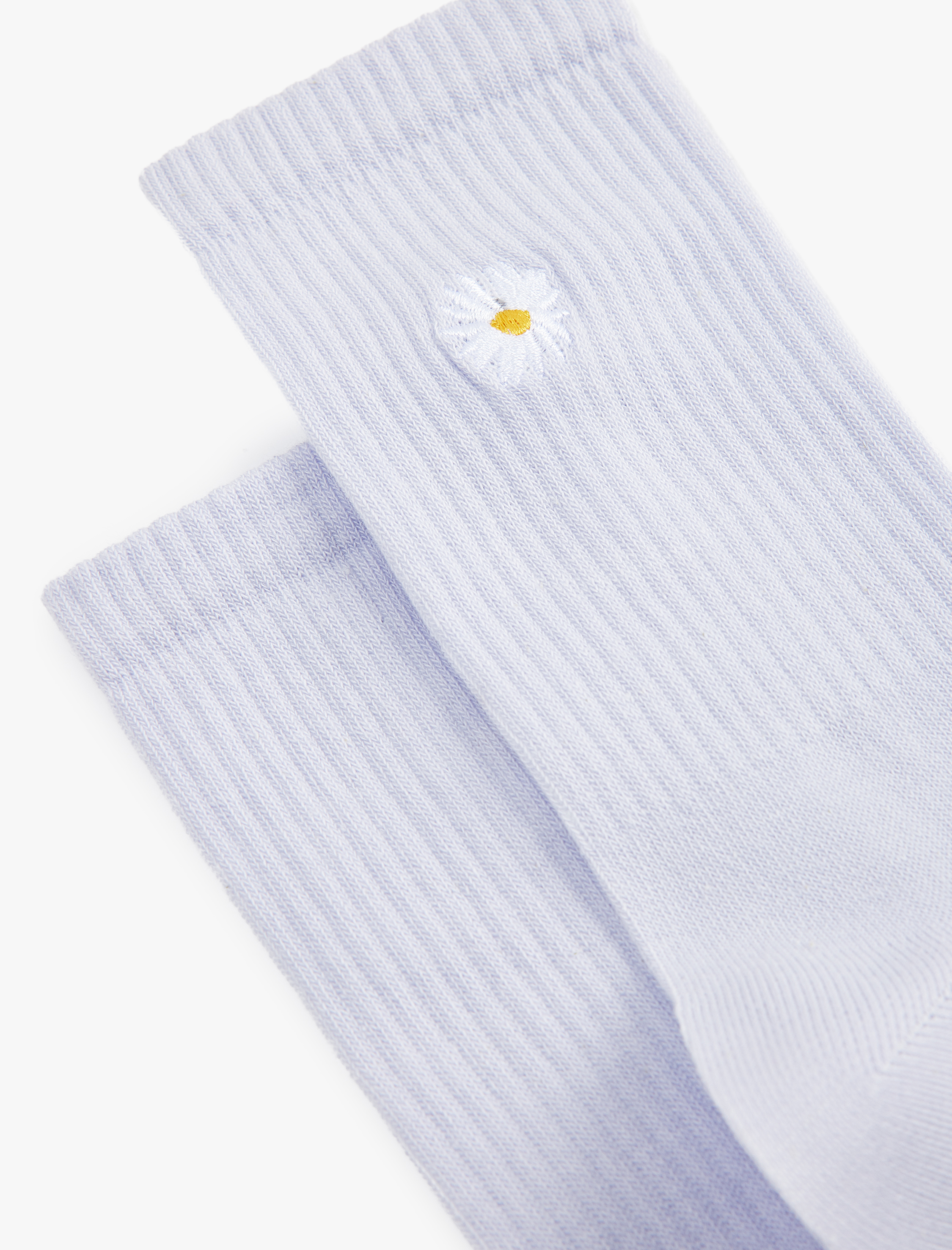  Kadın Papatya işlemeli Soket Çorap