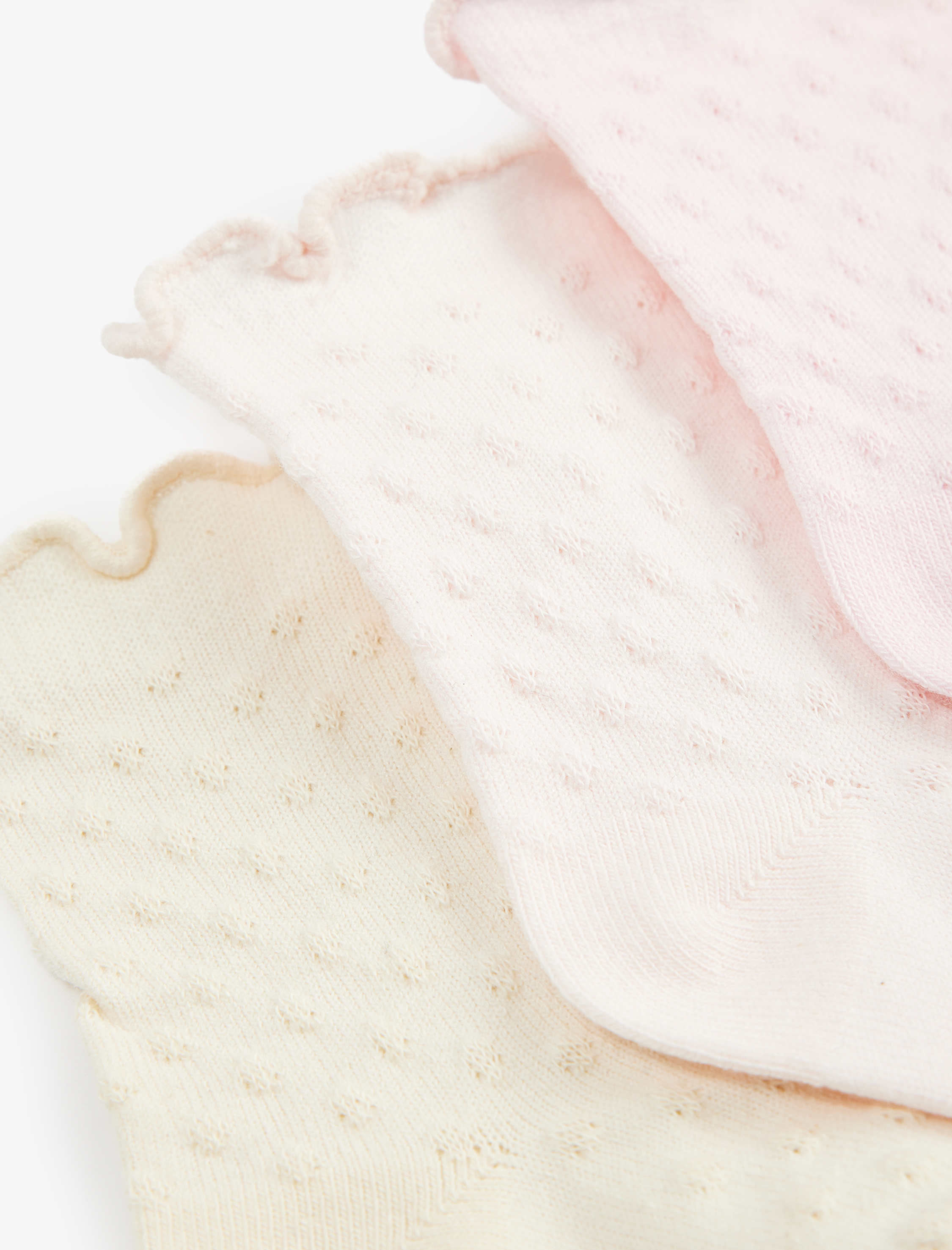  Kız Bebek Pamuklu 3'lü Çorap Seti