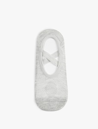 Pamuklu Lastik Detaylı Yoga Çorabı