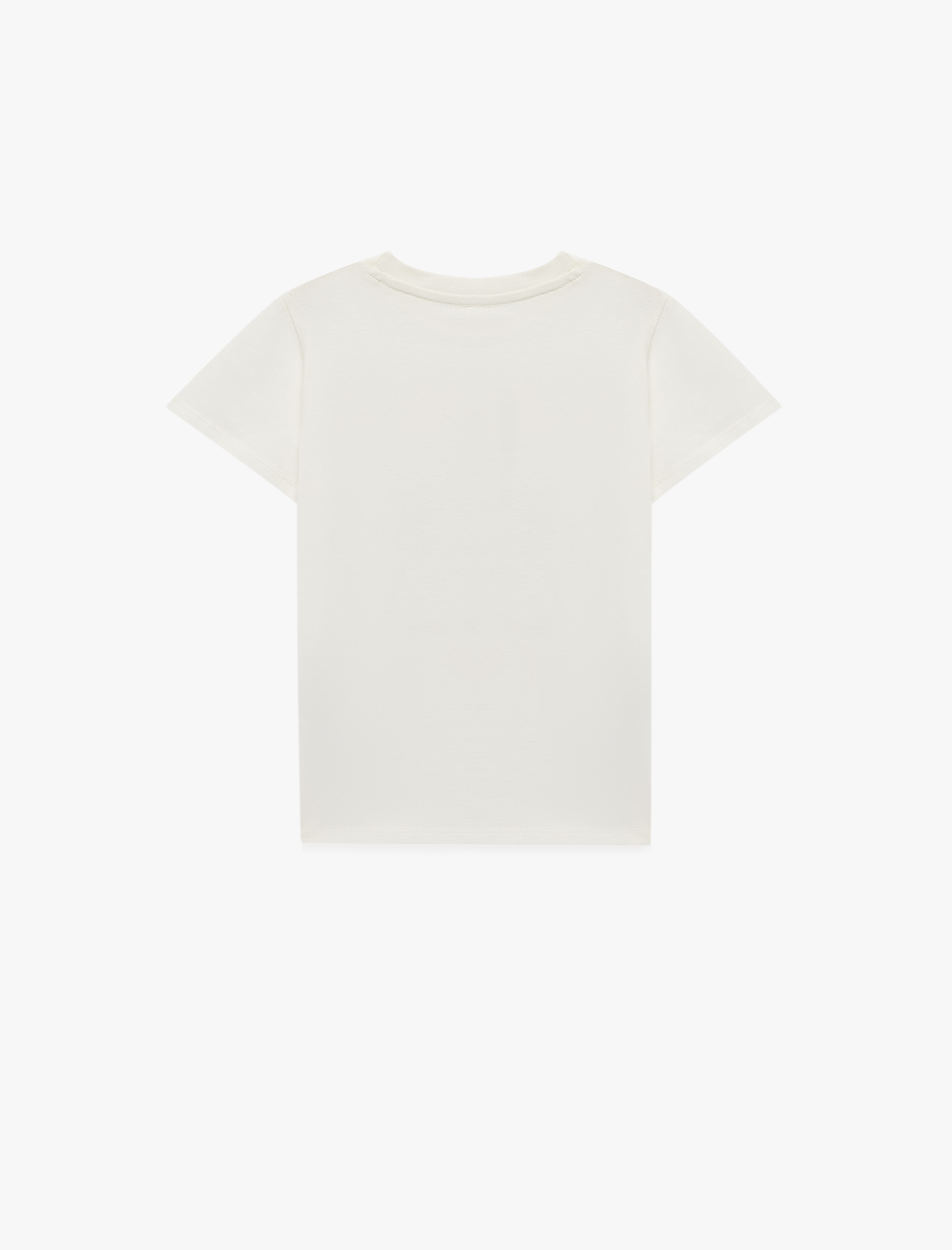  Kız Çocuk Baskılı Bisiklet Yaka Kısa Kollu Pamuklu Tişört