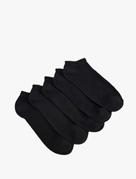 5'li Pamuklu Basic Patik Çorap Seti