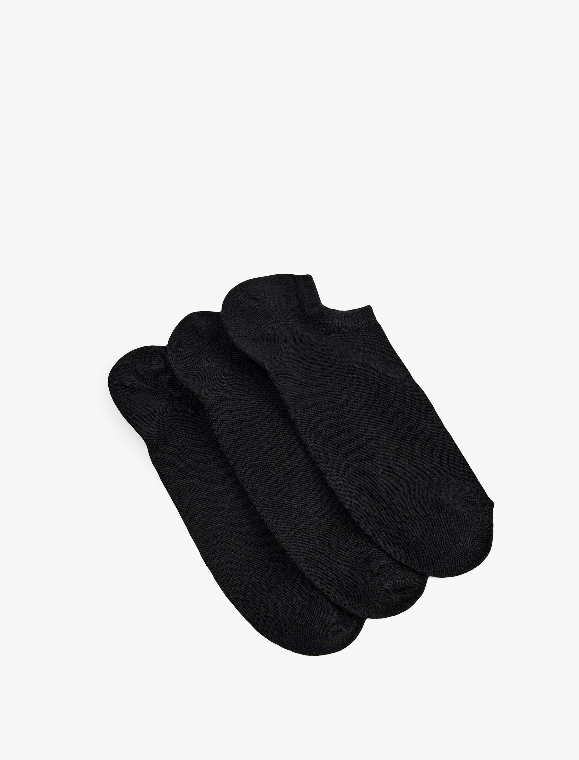  Erkek 3'lü Basic Pamuklu Görünmez Çorap Seti