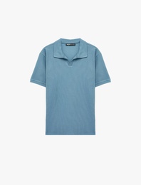 Regular Fit Kısa Kollu Pamuklu Polo Yaka Tişört