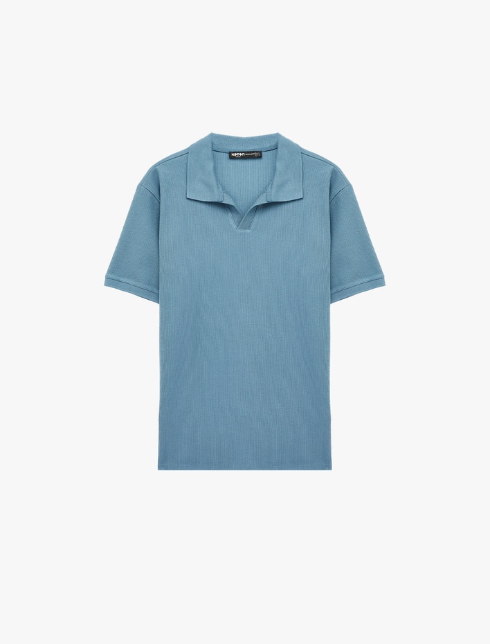  Regular Fit Kısa Kollu Pamuklu Polo Yaka Tişört