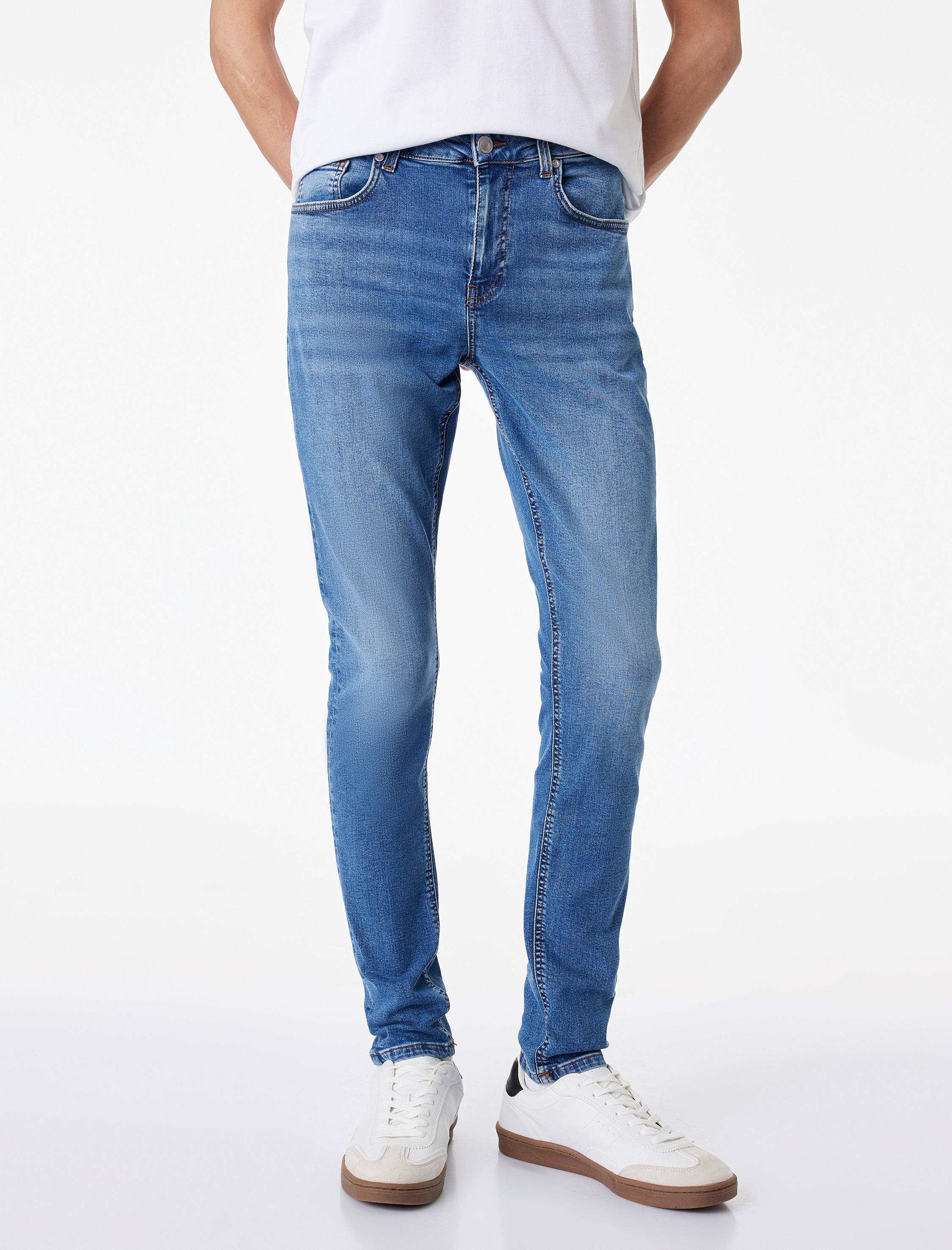   Normal Bel Pamuklu Skinny Fit Jean Pantolon - Michael Jean