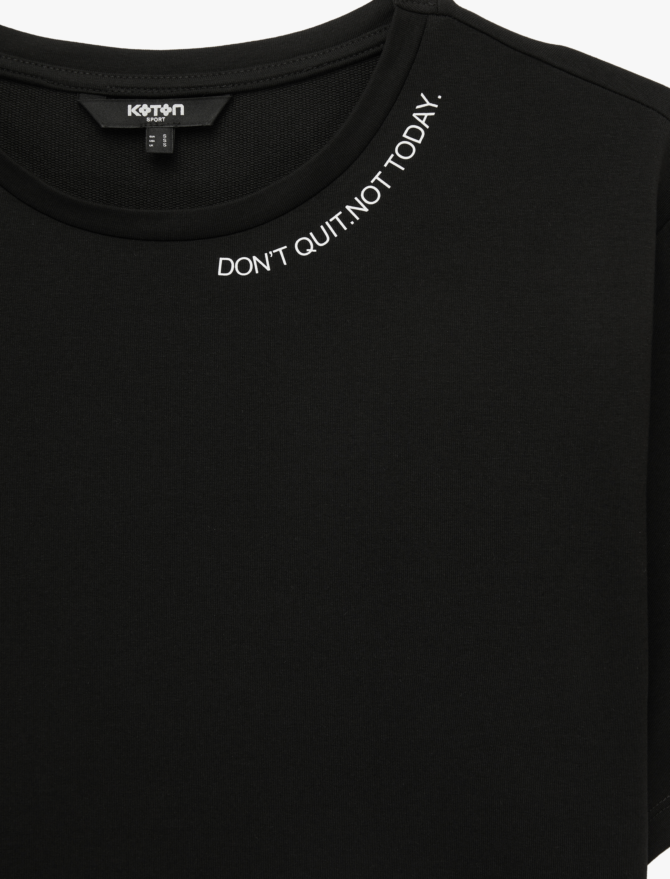   Regular Fit Kısa Kollu Bisiklet Yaka Baskılı Spor Tişört