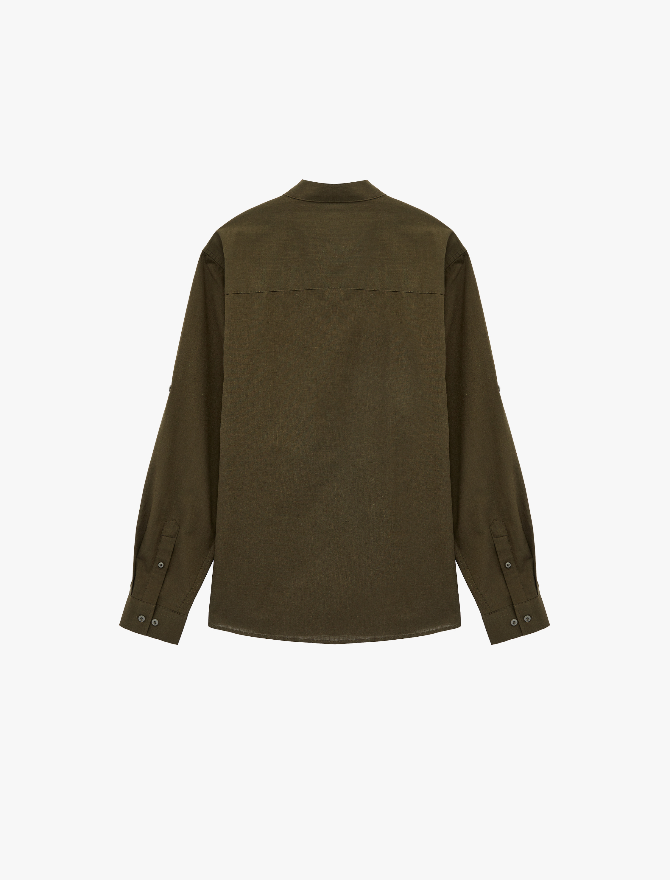   Regular Fit Uzun Kollu Pamuklu Hakim Yaka Gömlek