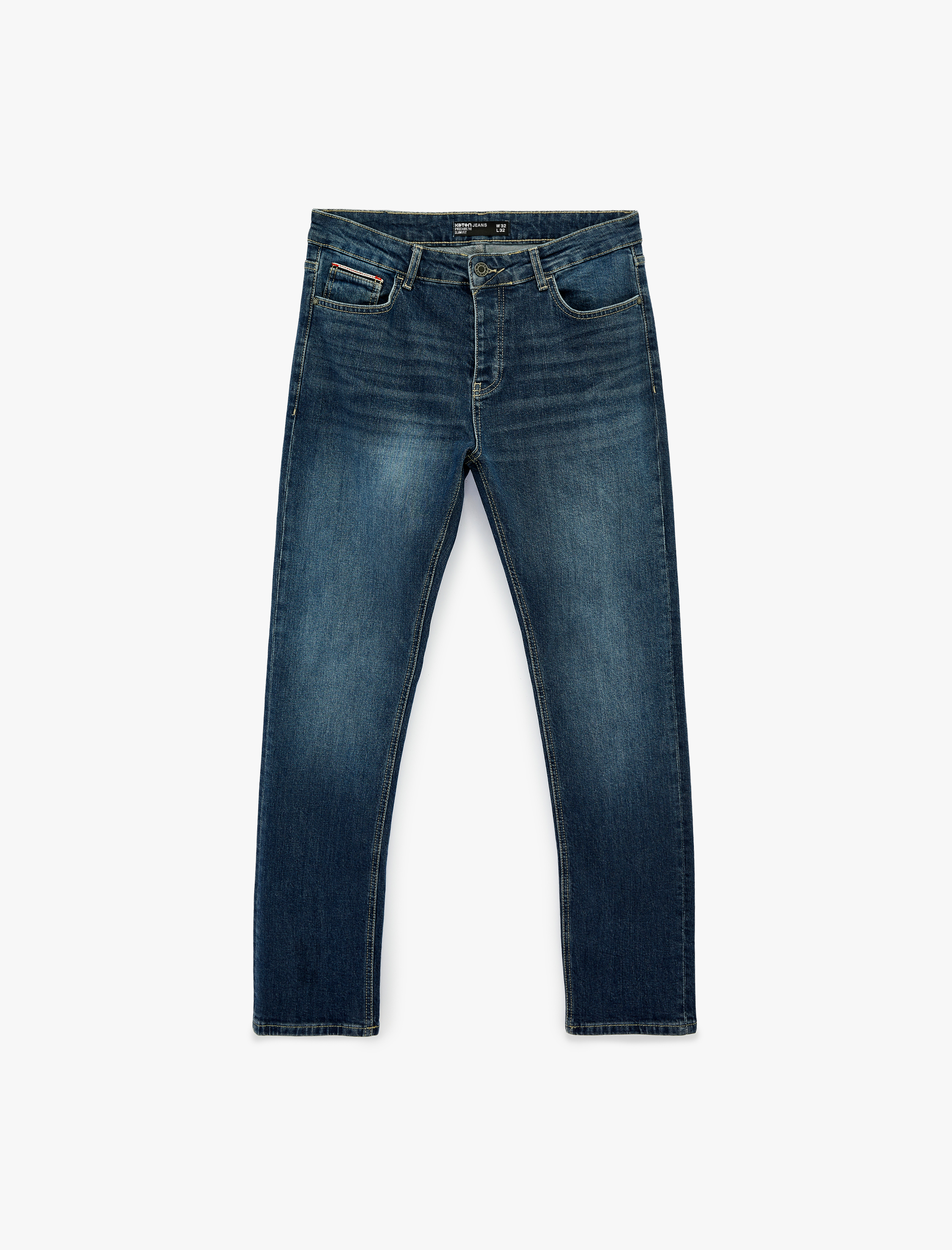   Normal Bel Cepli Pamuklu Slim Fit Jean Pantolon - Brad Jean
