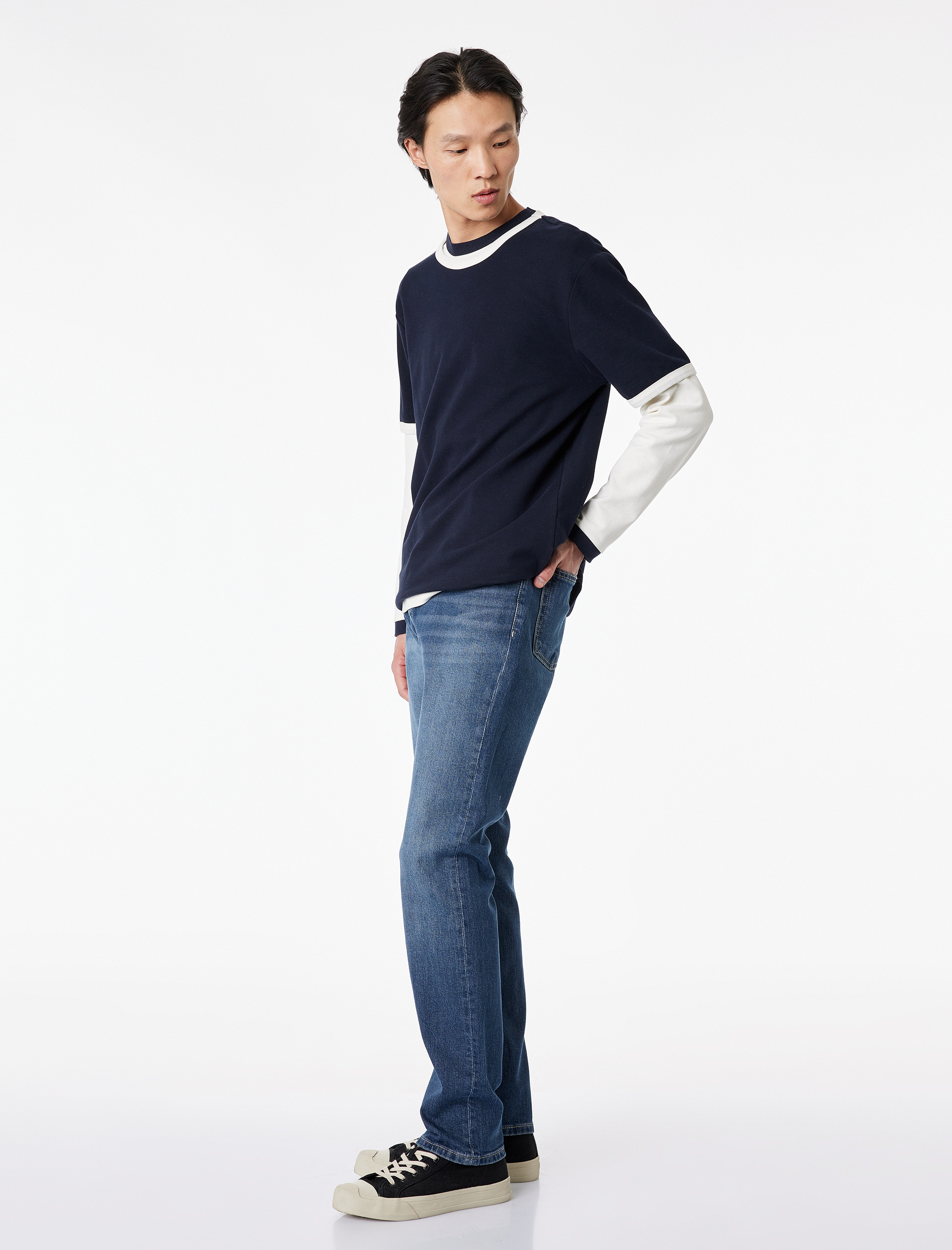   Normal Bel Cepli Pamuklu Slim Fit Jean Pantolon - Brad Jean