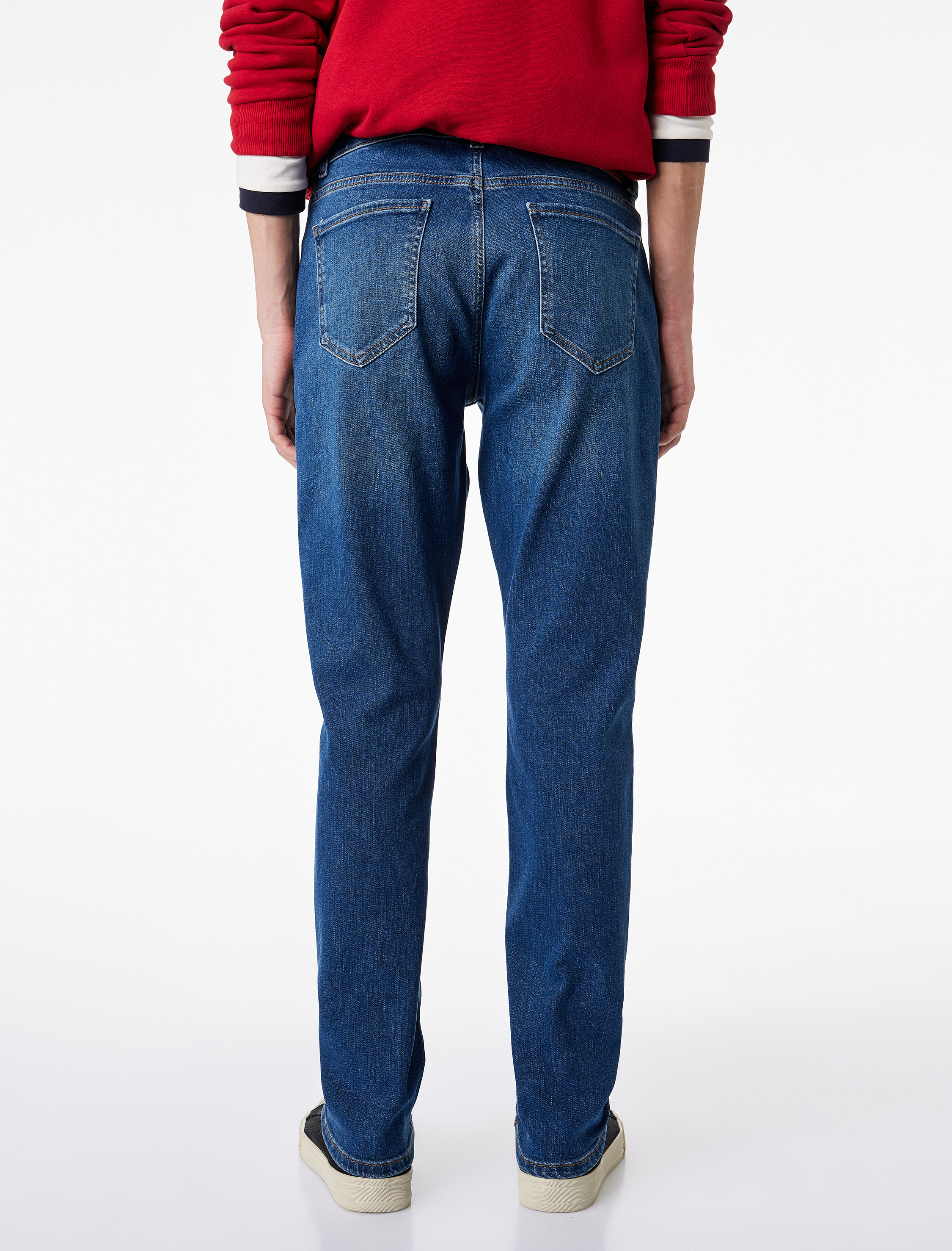  Normal Bel Pamuklu Slim Fit Jean Pantolon - Brad Jean