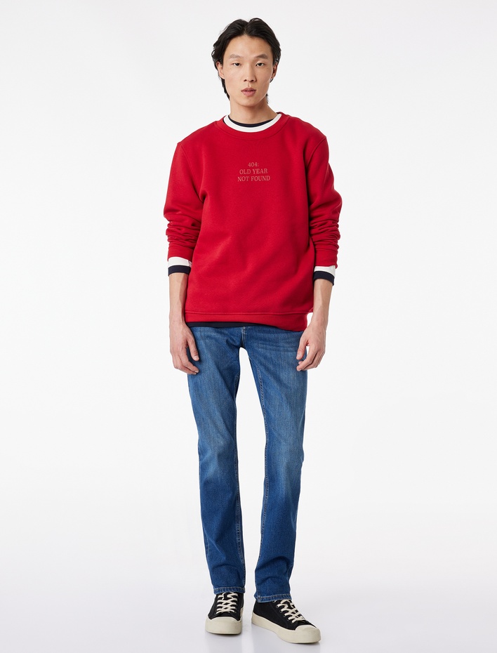  Normal Bel Pamuklu Slim Fit Jean Pantolon - Brad Jean