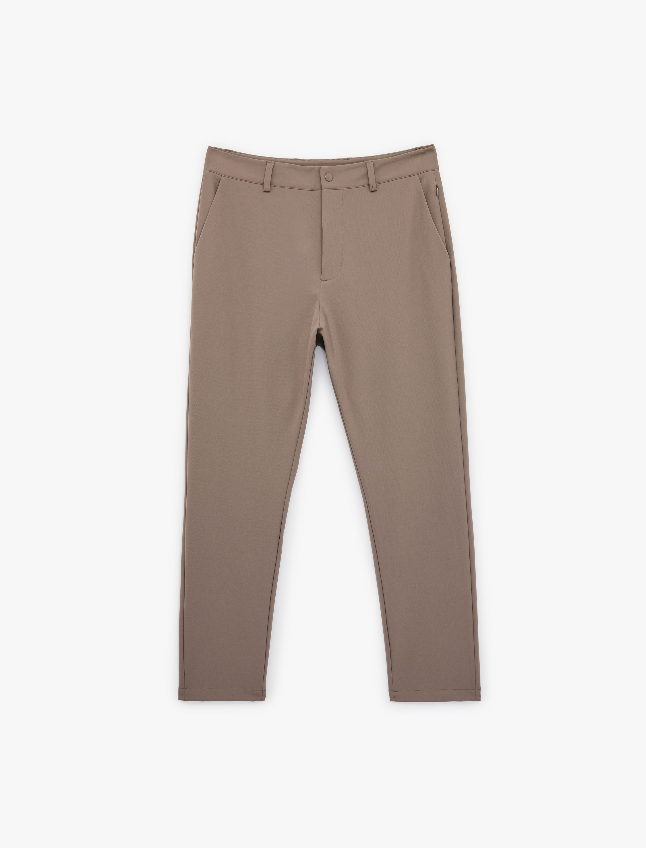   Düğme Detaylı Cepli Regular Fit Kumaş Pantolon