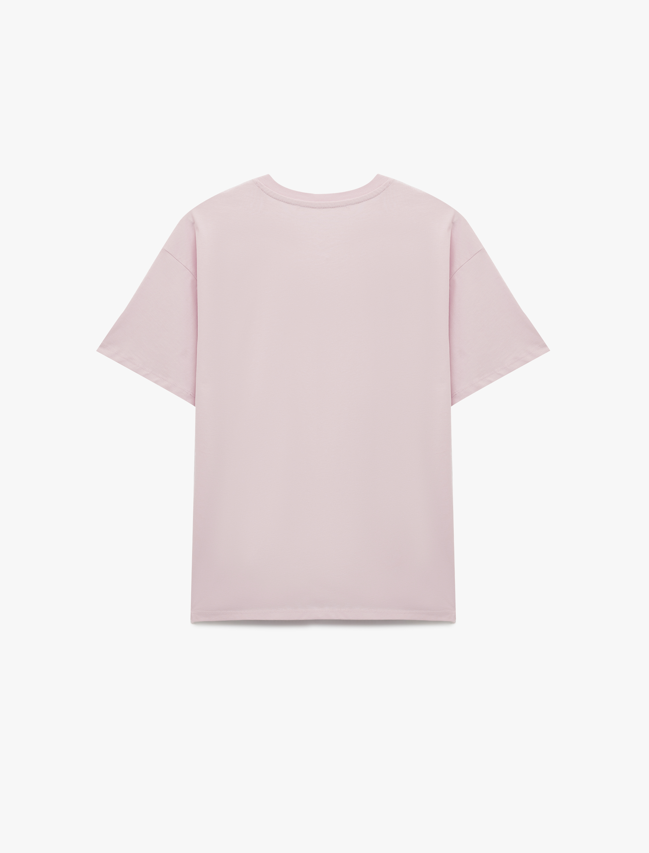   Rahat Kalıp Kısa Kollu Baskılı Pamuklu Tişört