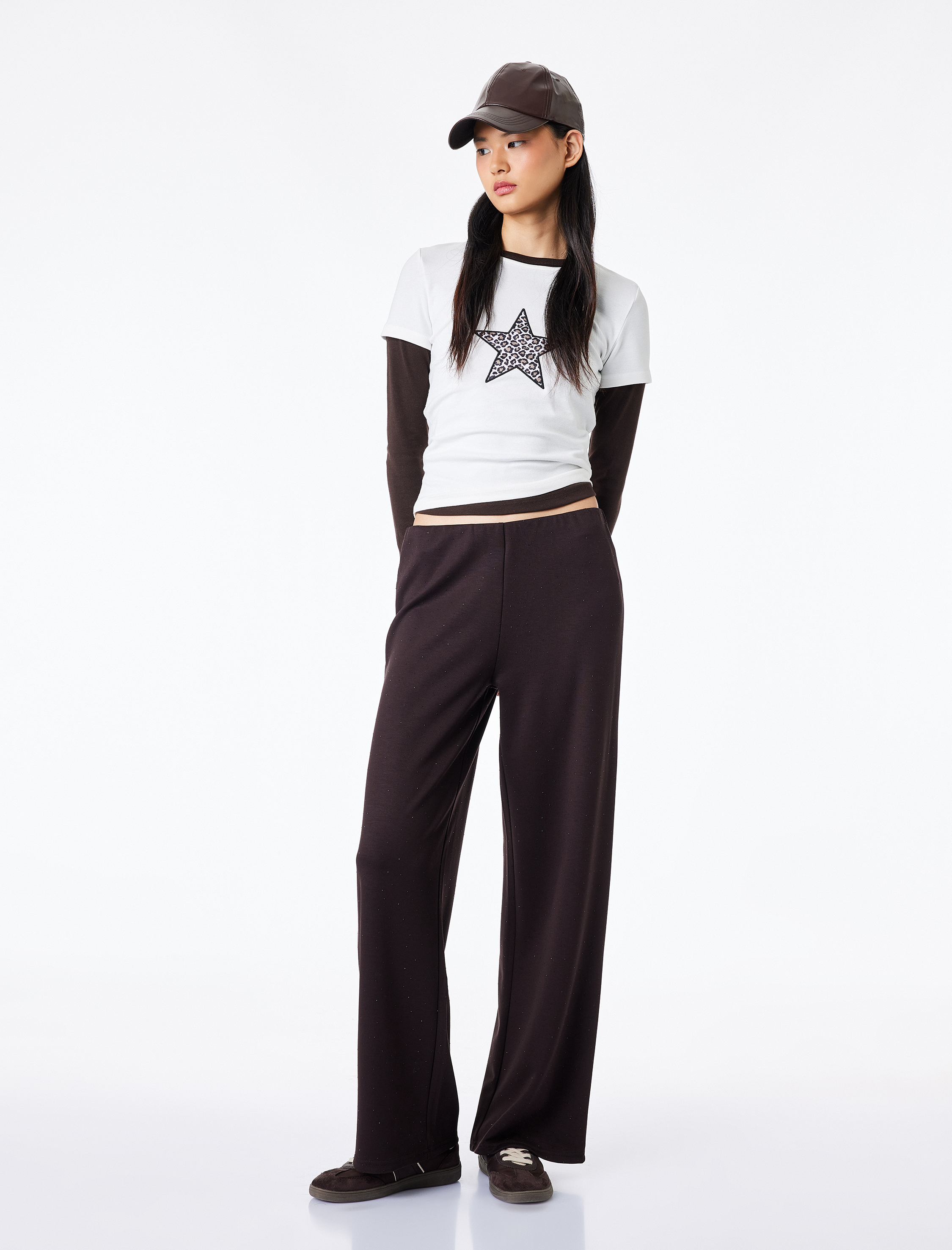   Taş Detaylı İnterlok Eşofman Altı