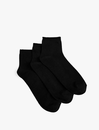 Çok Renkli Basic 3'lü Soket Çorap Seti