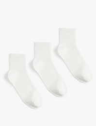 3'lü Basic Pamuklu Patik Çorap Seti