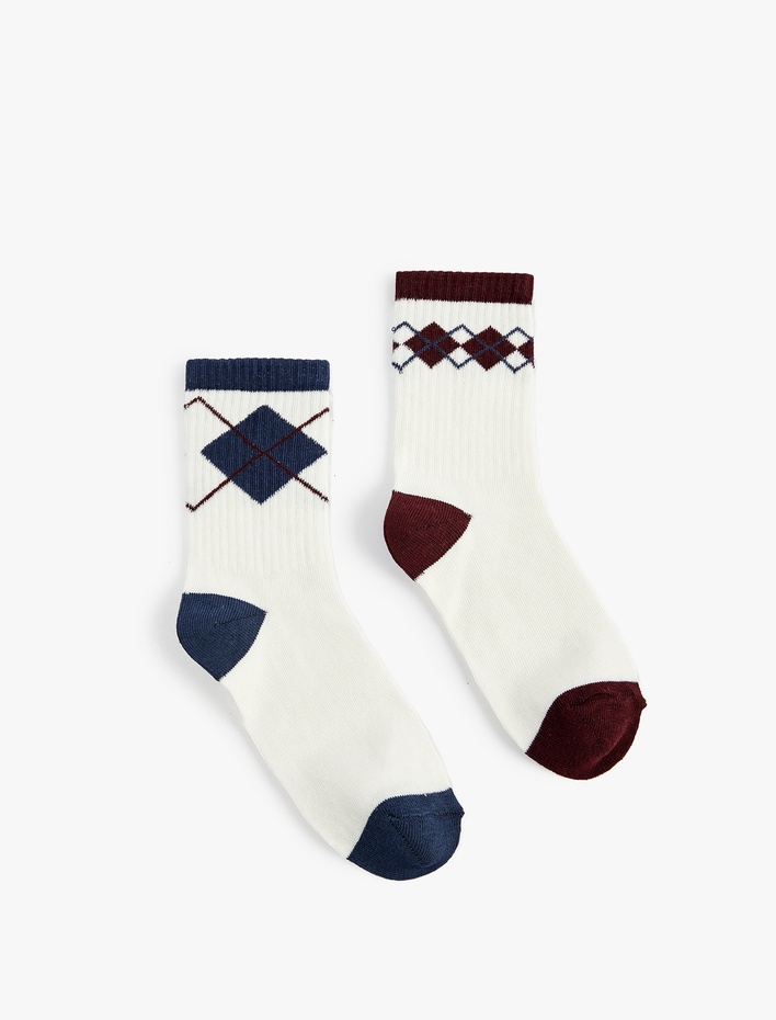 Erkek Çocuk Pamuklu 2'li Soket Çorap Seti