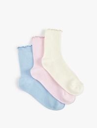 Pamuklu 3'lü Soket Çorap Seti