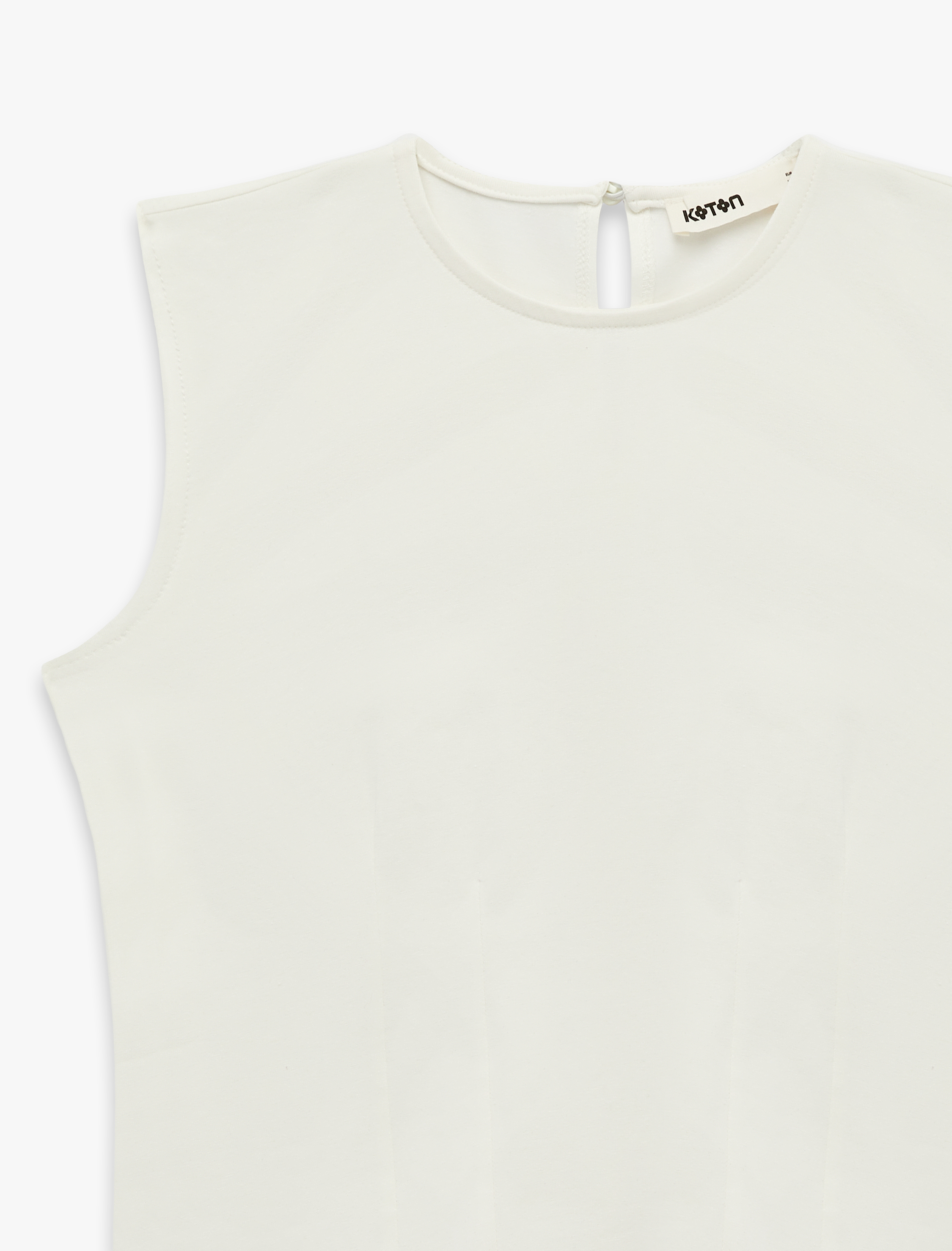   Slim Fit Pamuklu Kolsuz Bisiklet Yaka Body