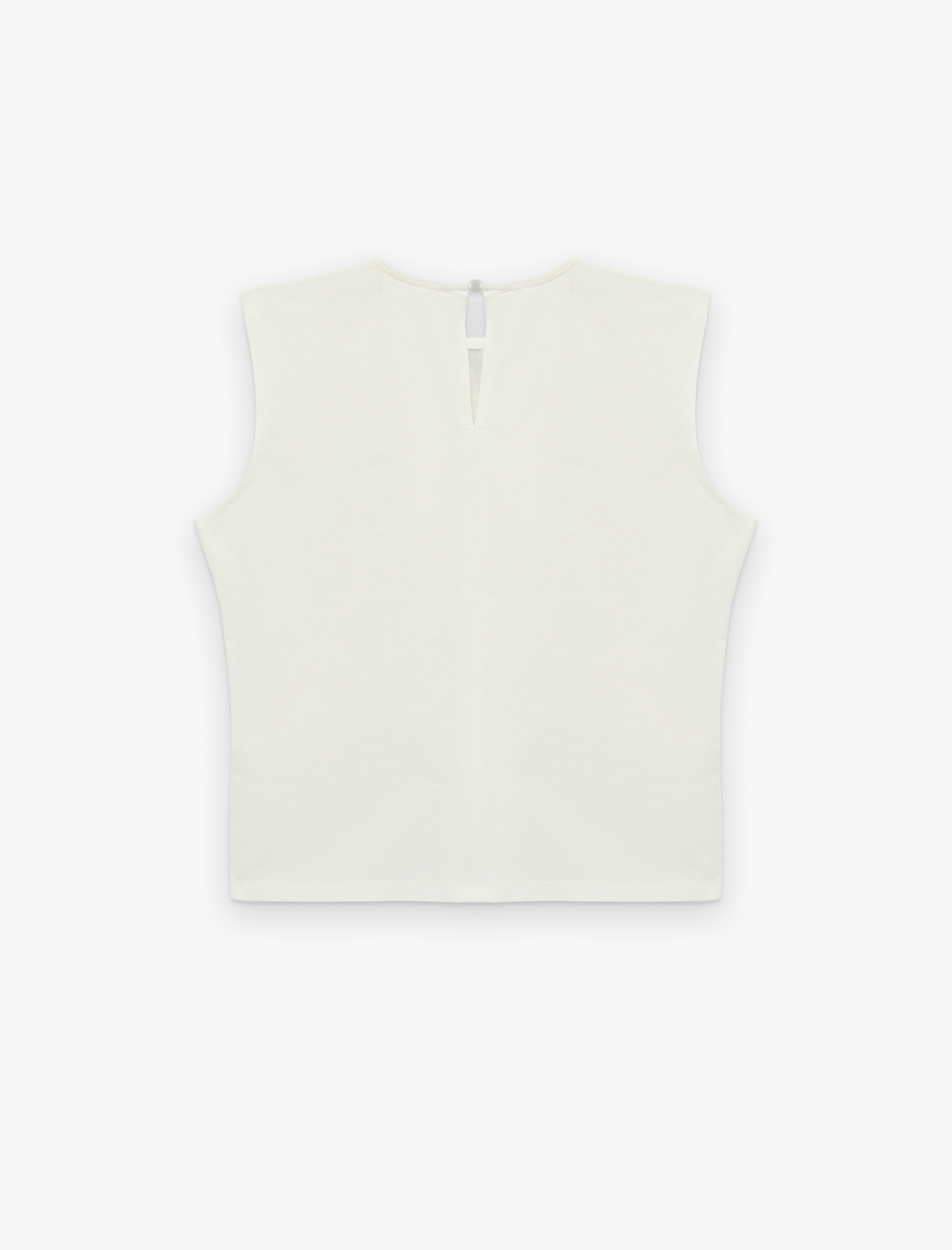   Slim Fit Pamuklu Kolsuz Bisiklet Yaka Body