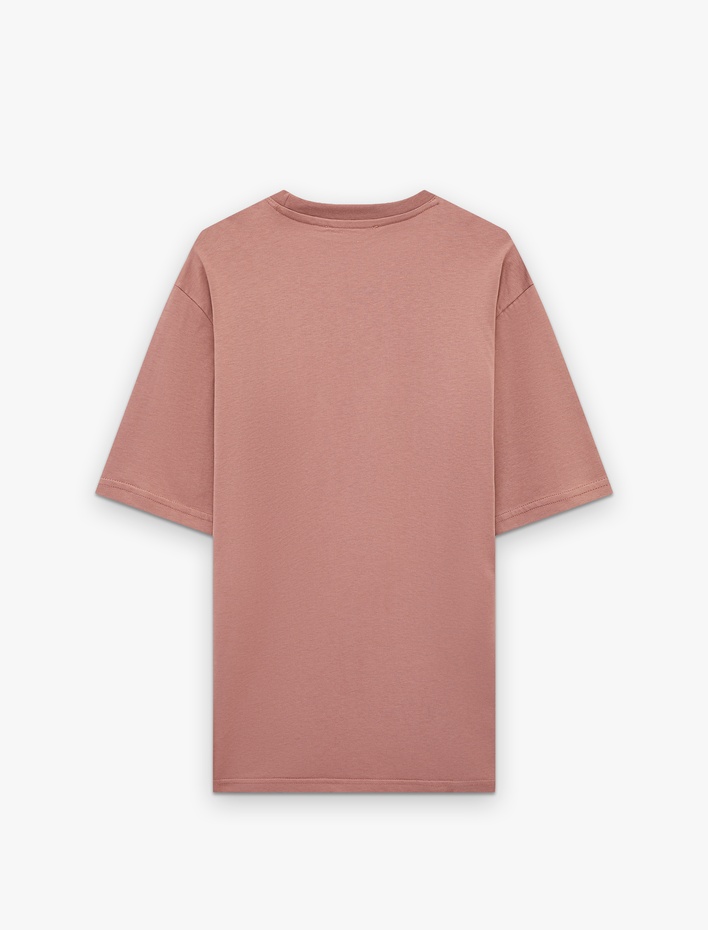  Regular Fit Kısa Kollu Bisiklet Yaka Pamuklu Basic Tişört