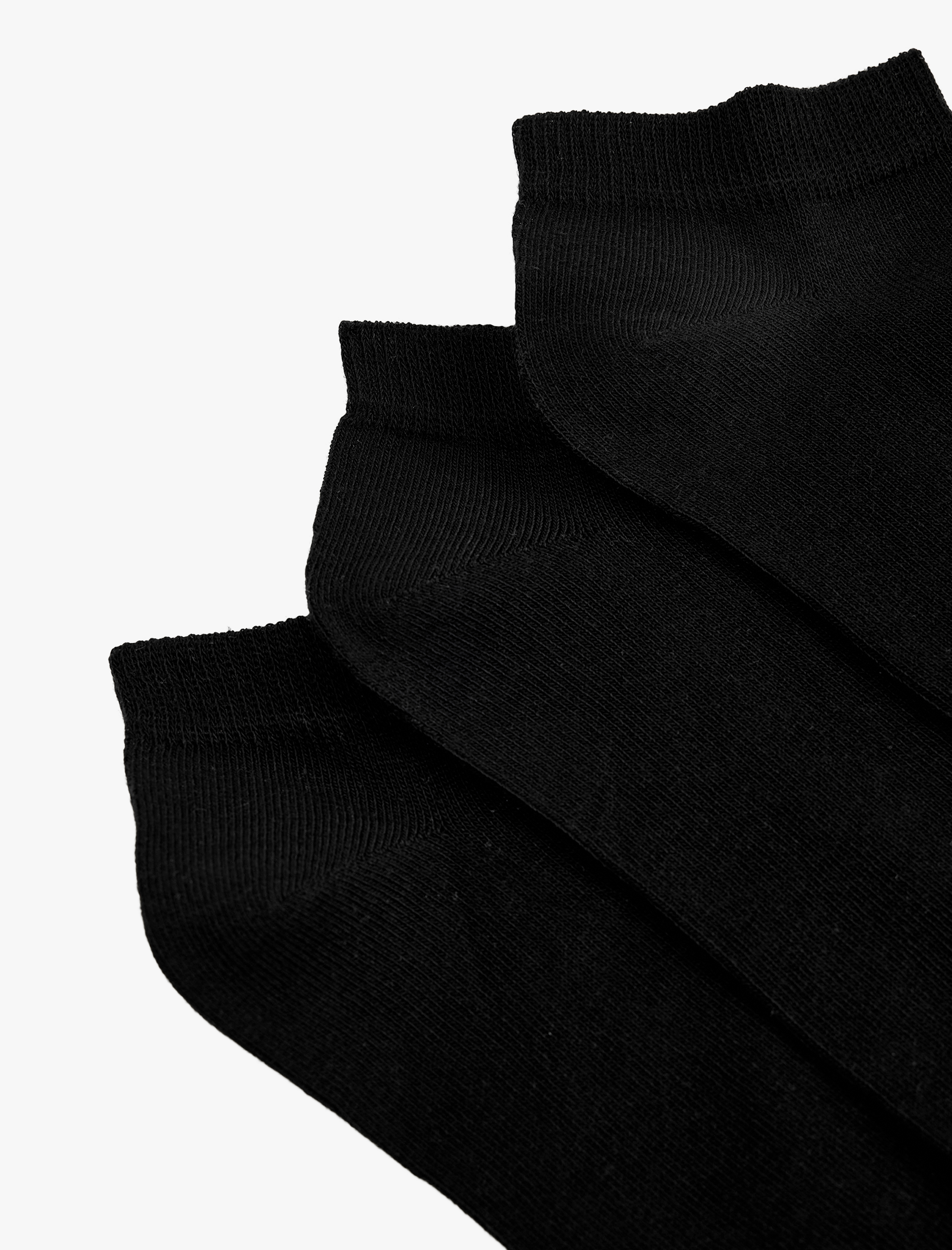  Erkek 3'lü Basic Patik Çorap Seti