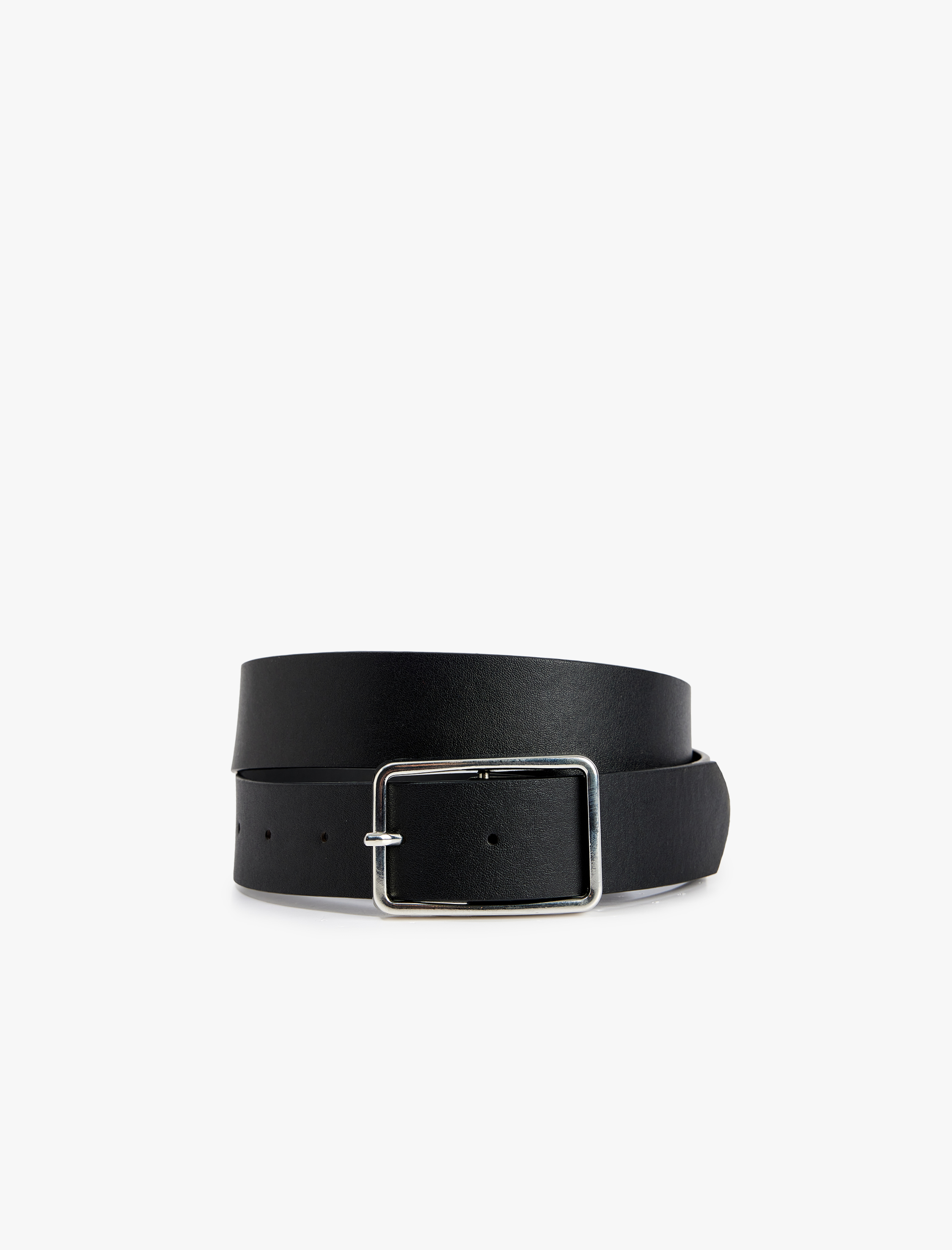  Kadın Metal Tokalı Deri Görünümlü Kemer