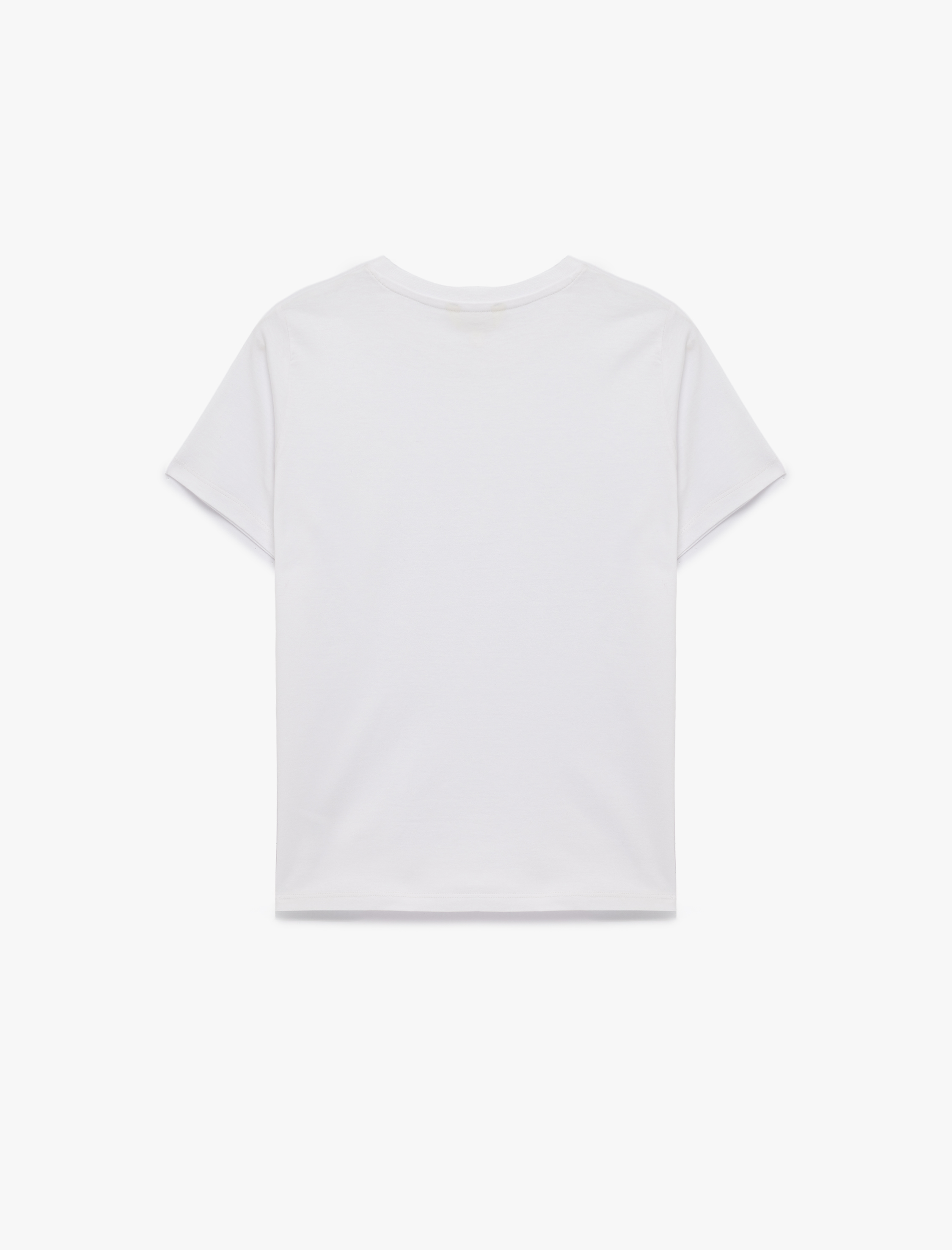   Regular Fit Pamuklu Kısa Kollu Bisiklet Yaka Basic Tişört