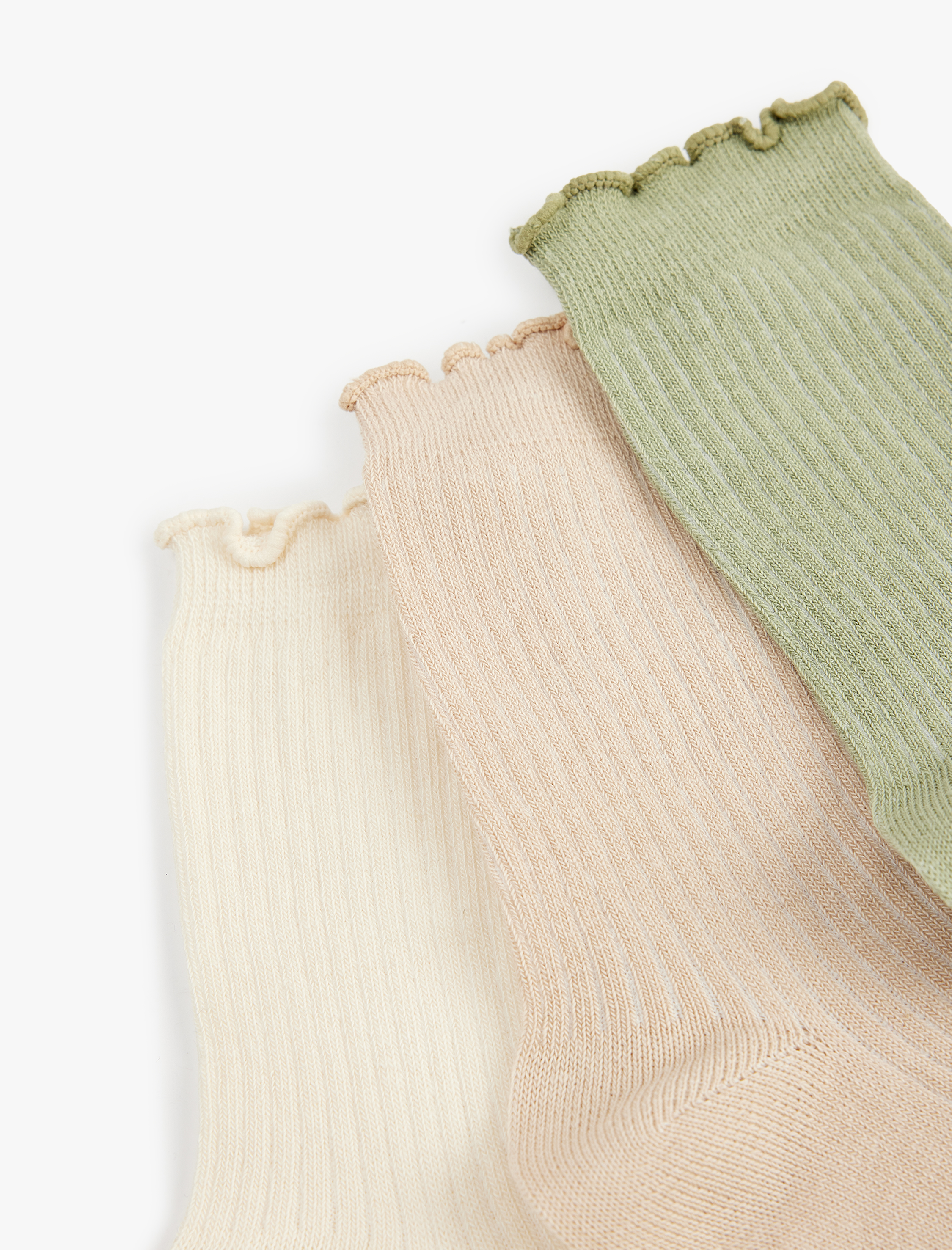  Kız Çocuk Pamuklu 3'lü Soket Çorap Seti