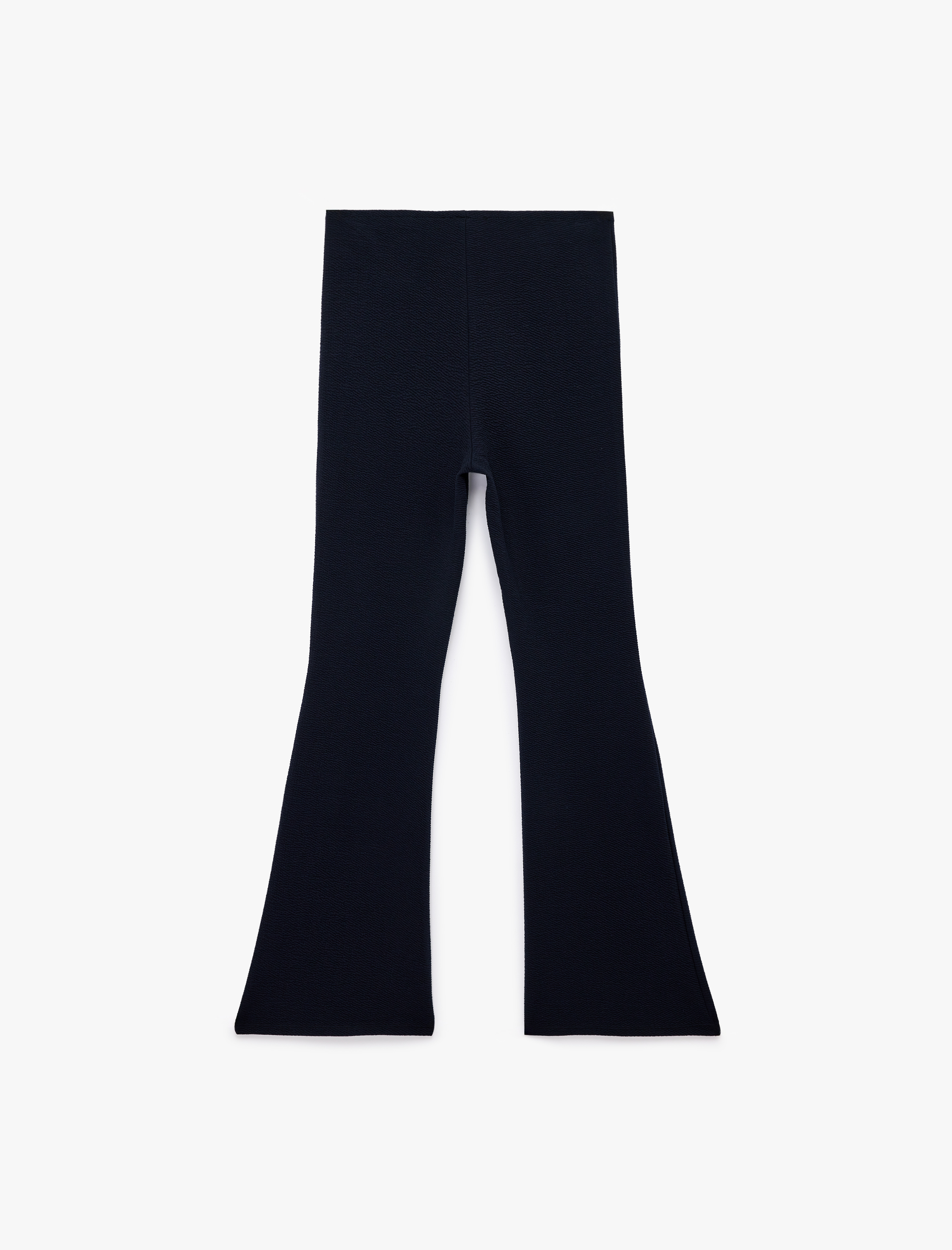   Aksesuar Düğme Detaylı İspanyol Paça Tayt