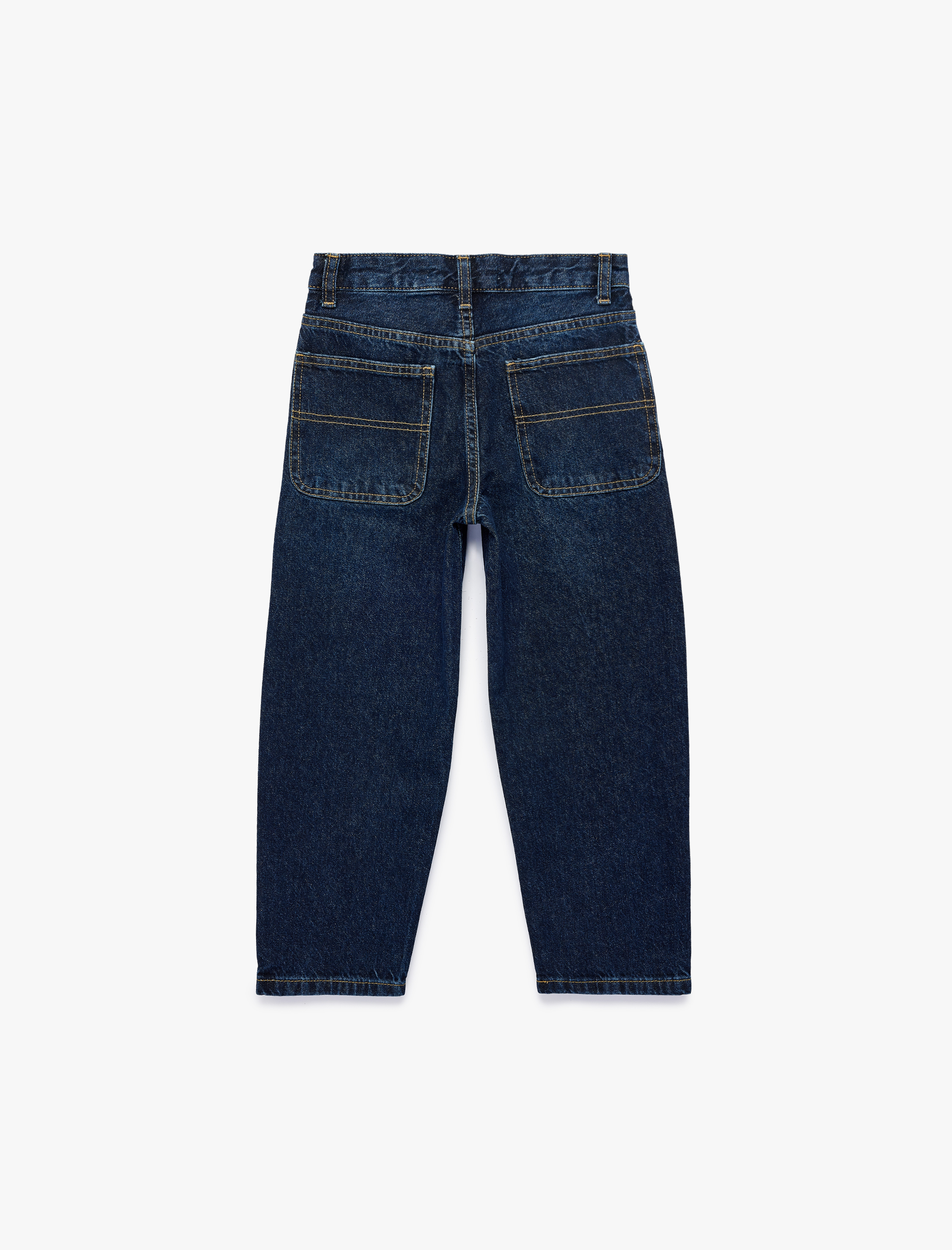  Erkek Çocuk Pamuklu Cepli Baggy Fit Denim Pantolon