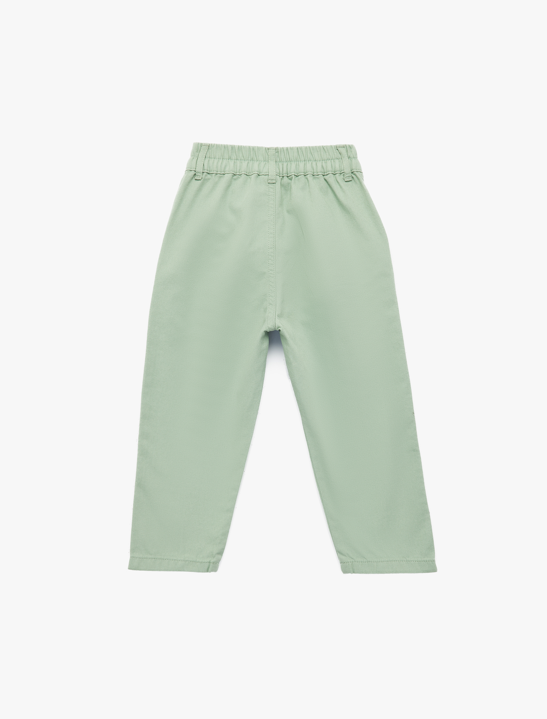  Erkek Bebek Yüksek Bel Pile Detaylı Pamuklu Pantolon
