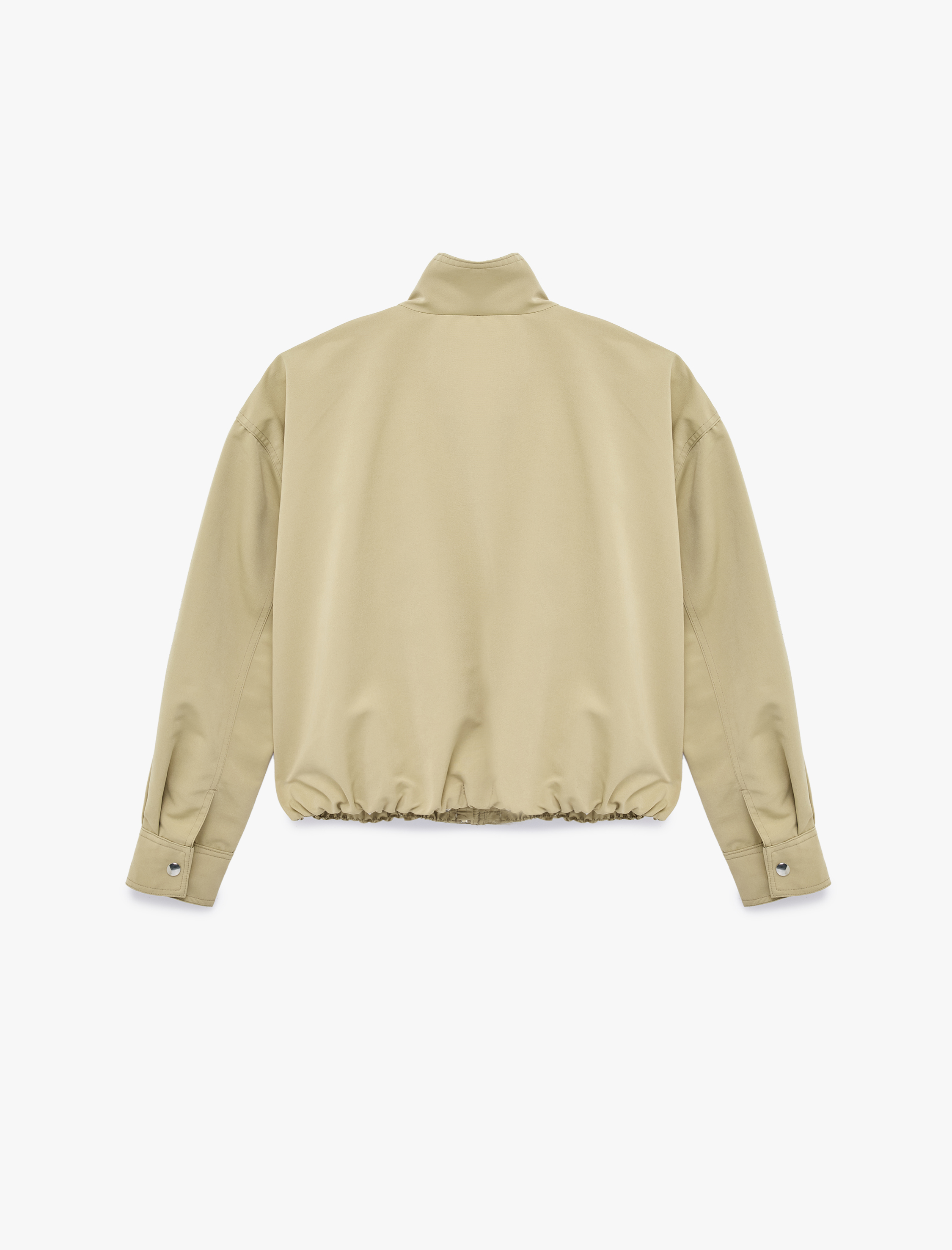   Regular Fit Uzun Kollu Klasik Yaka Crop Ceket