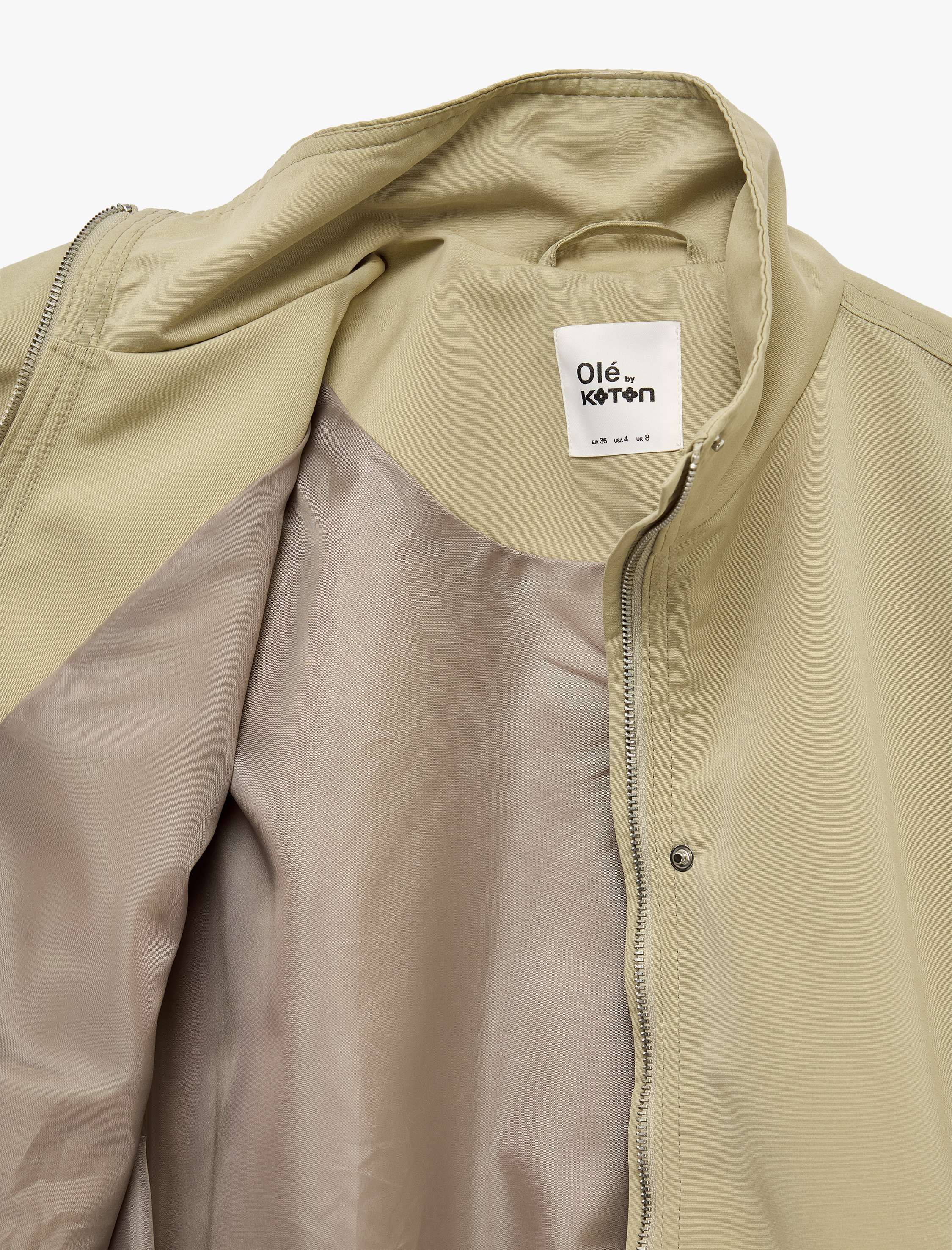   Regular Fit Uzun Kollu Klasik Yaka Crop Ceket