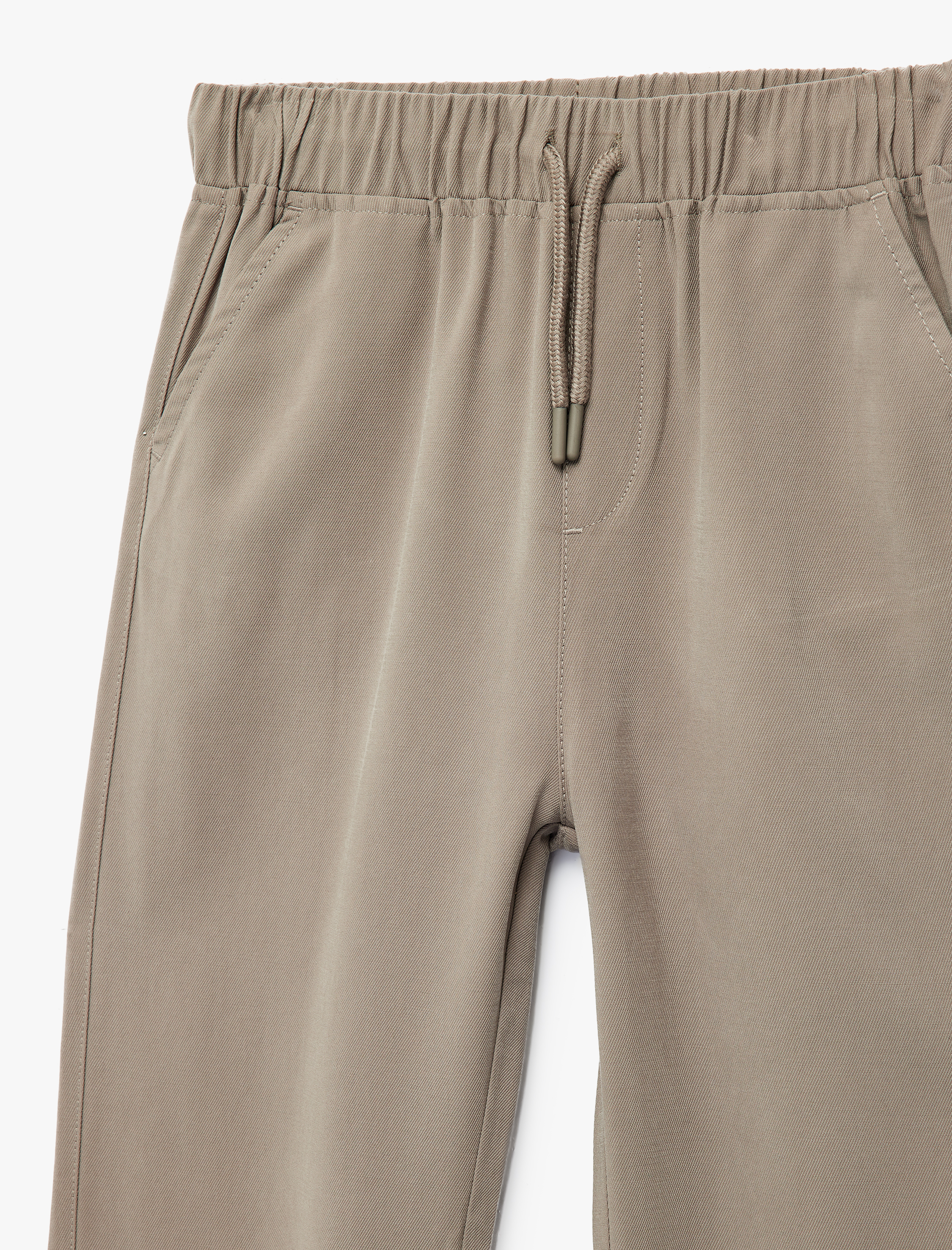  Erkek Çocuk Beli Bağcıklı Viskon Karışımlı Jogger Pantolon