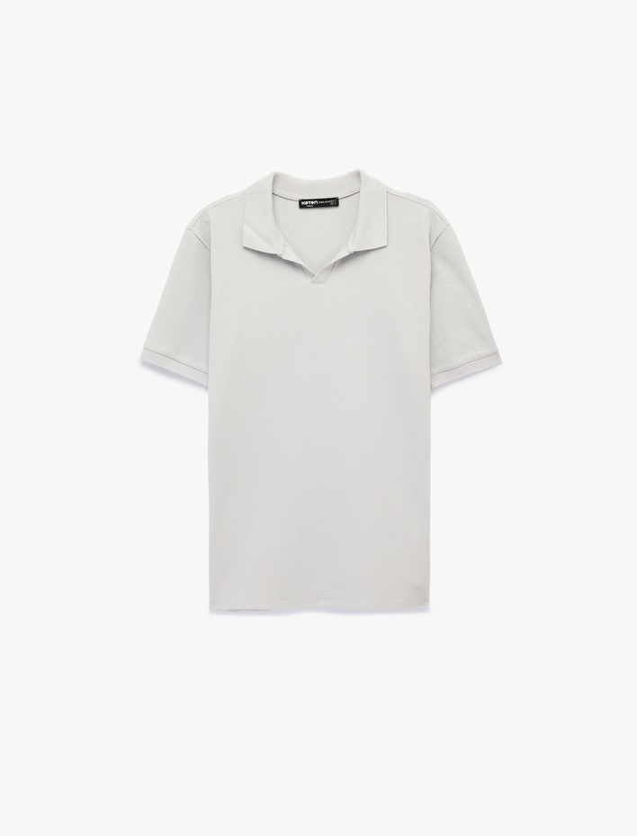  Regular Fit Kısa Kollu Pamuklu Polo Yaka Tişört