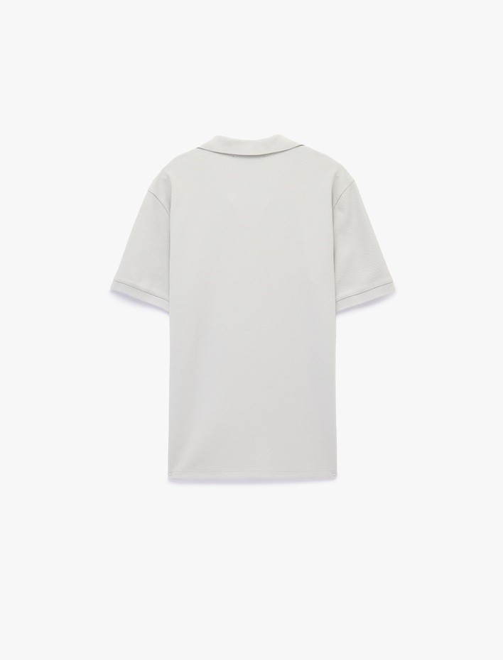  Regular Fit Kısa Kollu Pamuklu Polo Yaka Tişört