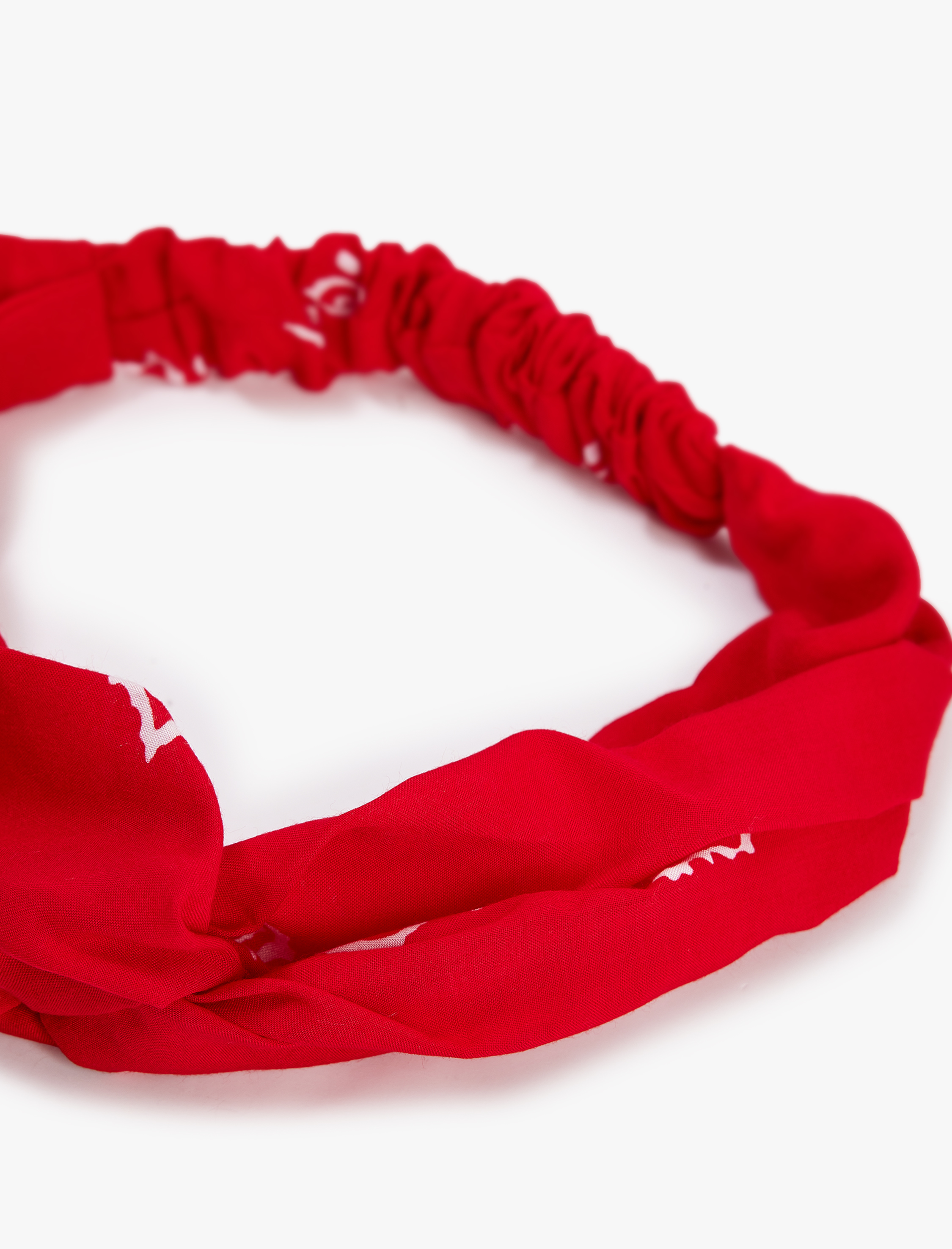  Kadın Düğüm Detaylı Desenli Saç Bandı