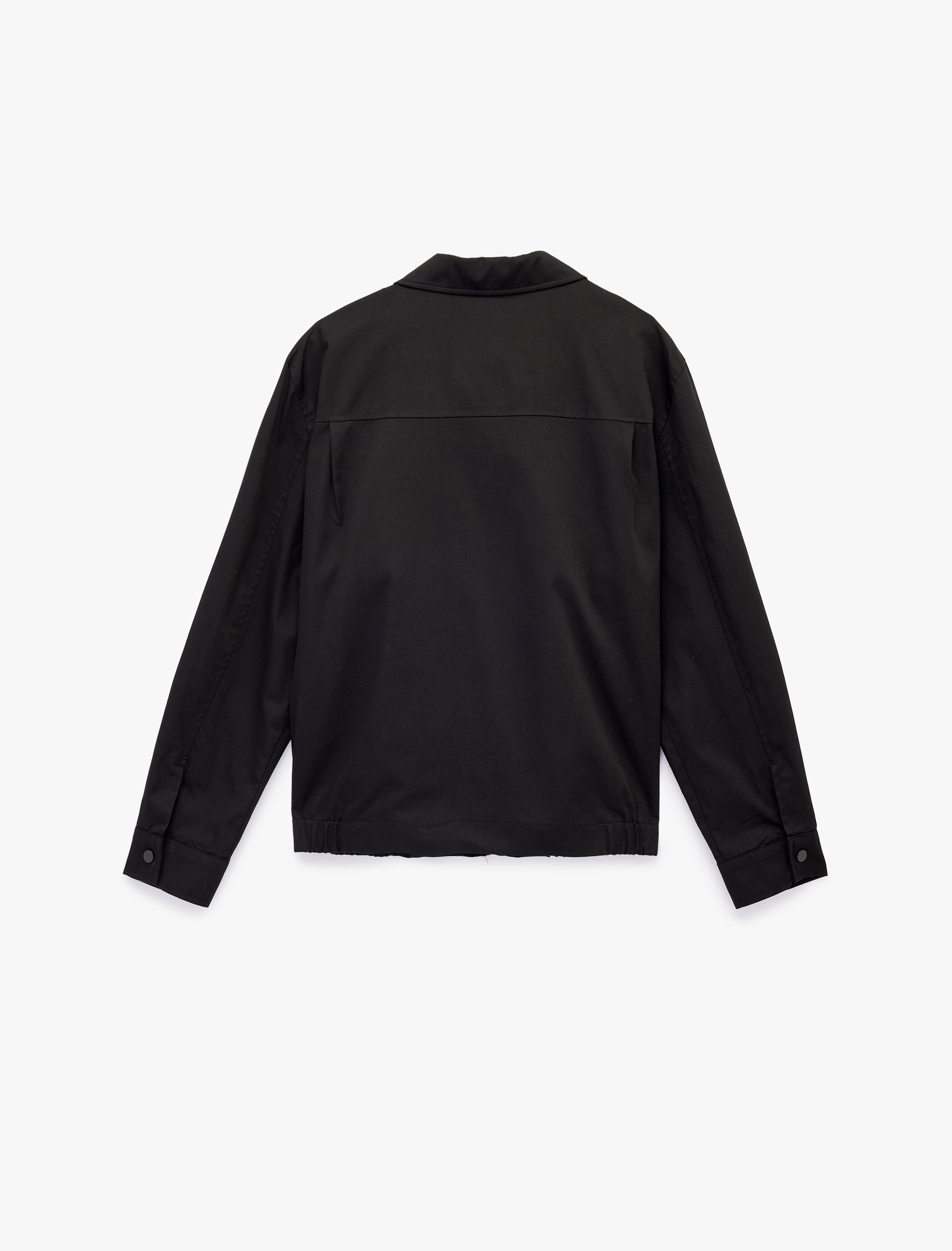   Regular Fit Pamuklu Uzun Kollu Gömlek Yaka Fermuarlı Ceket