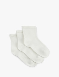 Pamuklu 3'lü Soket Çorap Seti