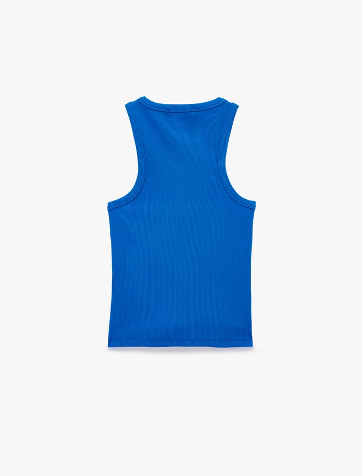  Pamuklu Bisiklet Yaka Fitilli Atlet