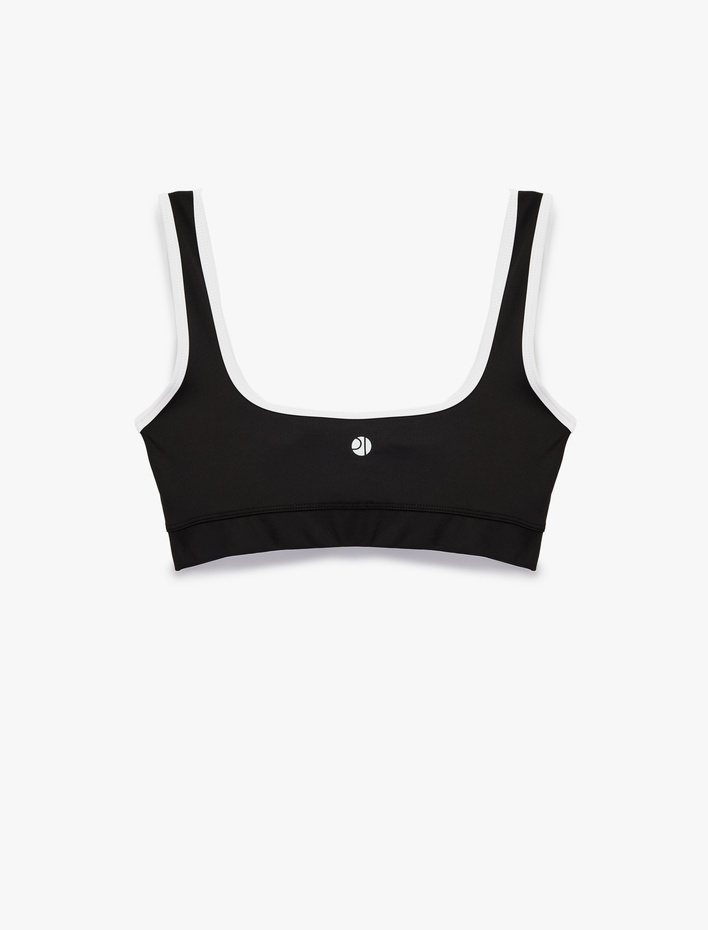  U Yaka Kolsuz Slim Fit Biyeli Sporcu Sütyeni