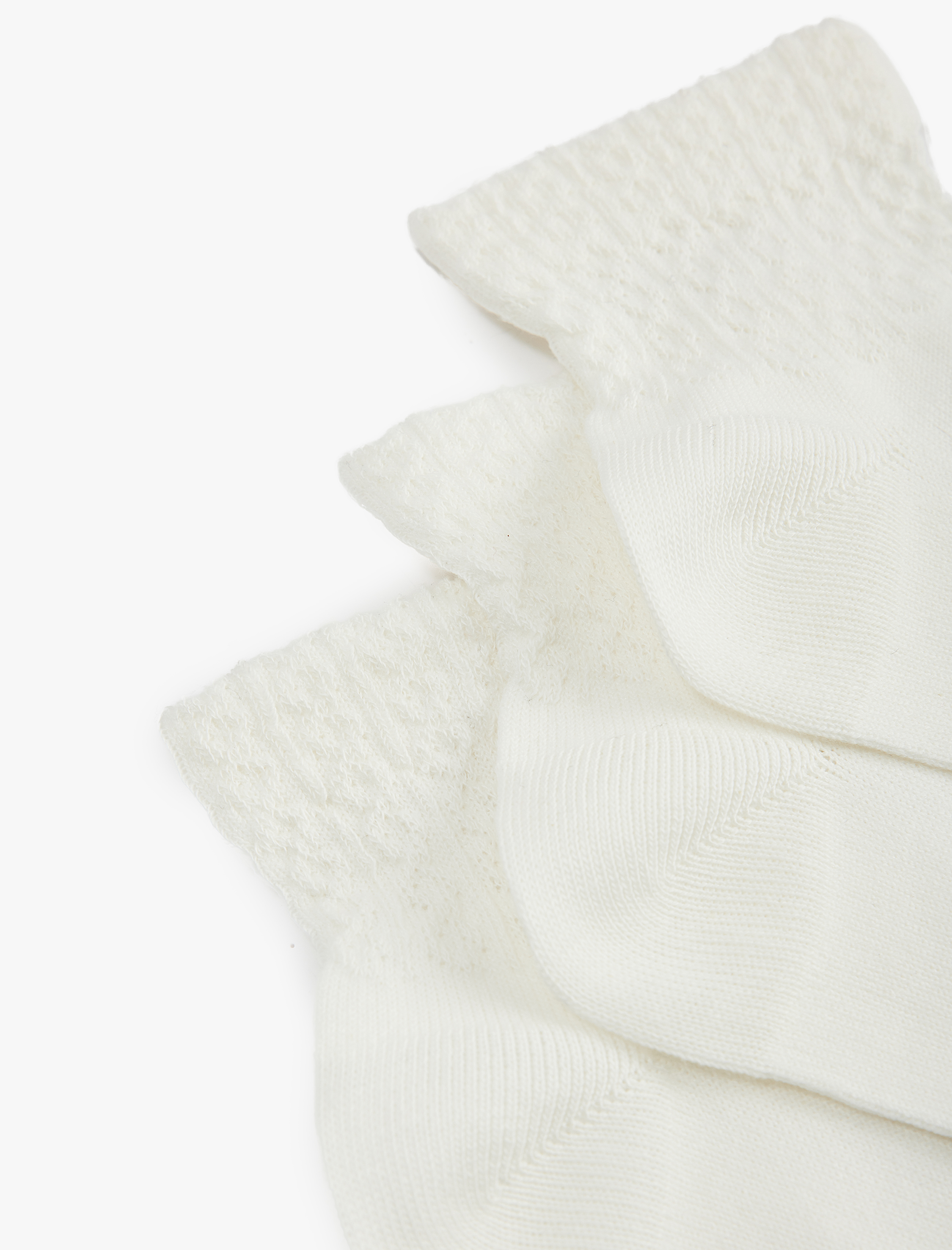  Kız Çocuk Pamuklu 3'lü Patik Çorap Seti