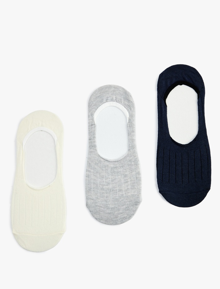 Erkek 3'lü Pamuklu Spor Çorap Seti