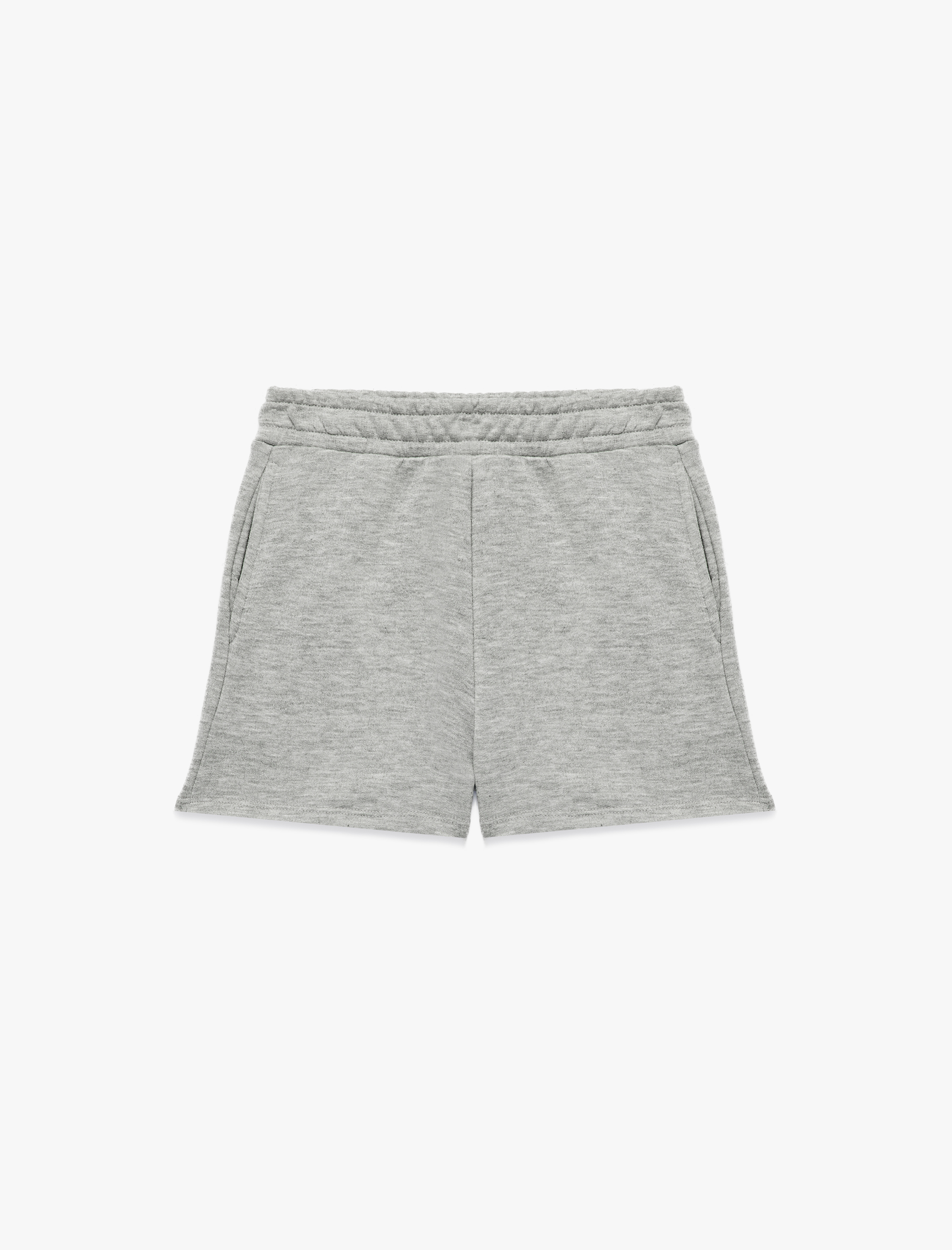  Kız Çocuk Beli Bağcıklı Cepli Viskon Karışımlı Basic Şort