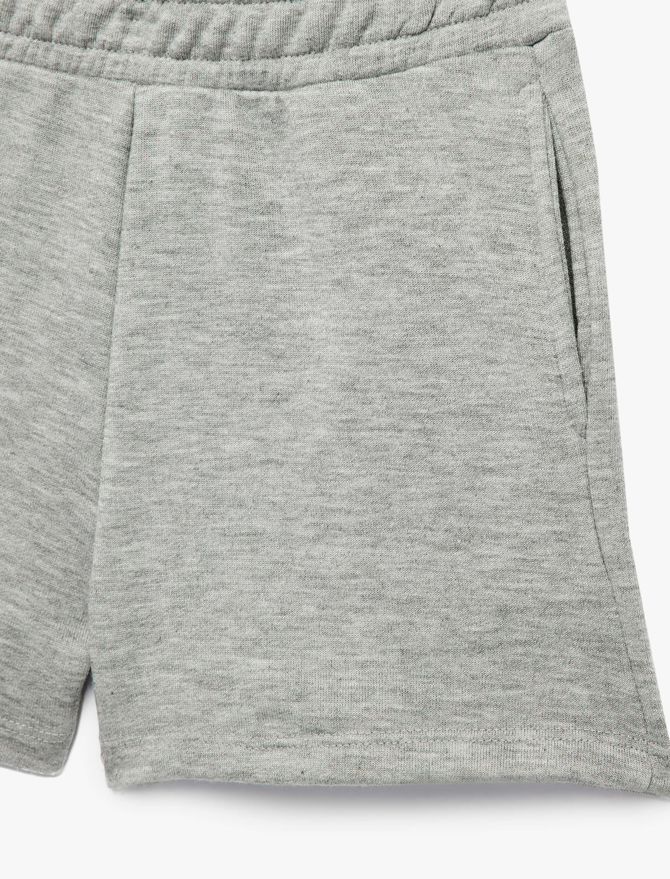  Kız Çocuk Beli Bağcıklı Cepli Viskon Karışımlı Basic Şort