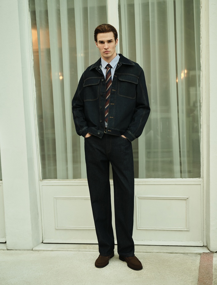  Pamuklu Normal Bel Vintage Straight Fit Jean Pantolon