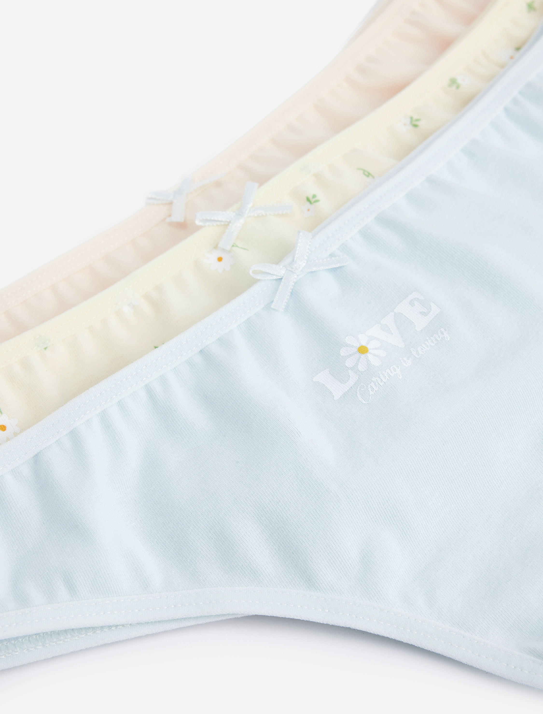   Çiçek Baskılı Pamuklu 3'lü Brazilian Külot Seti